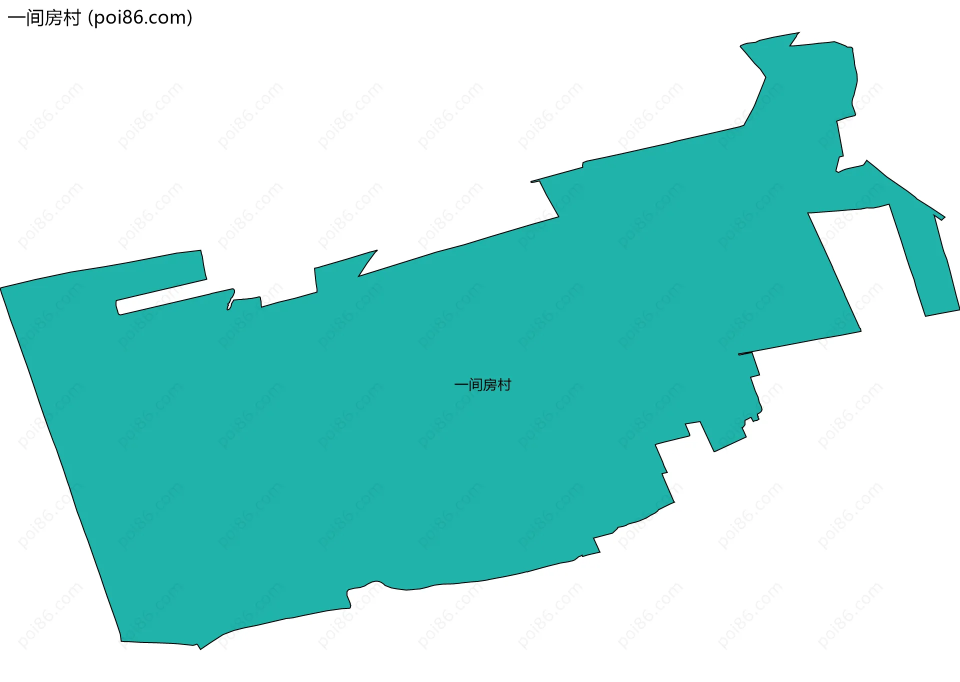 一间房村边界地图