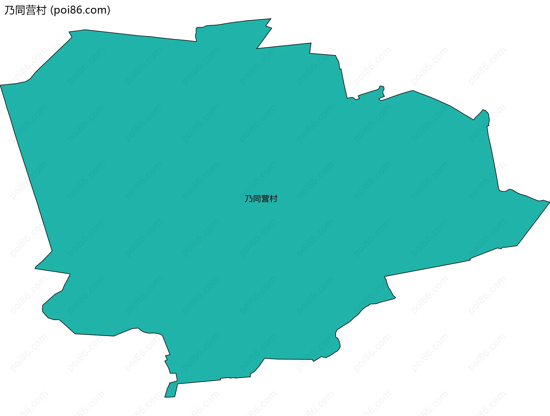 乃同营村边界地图