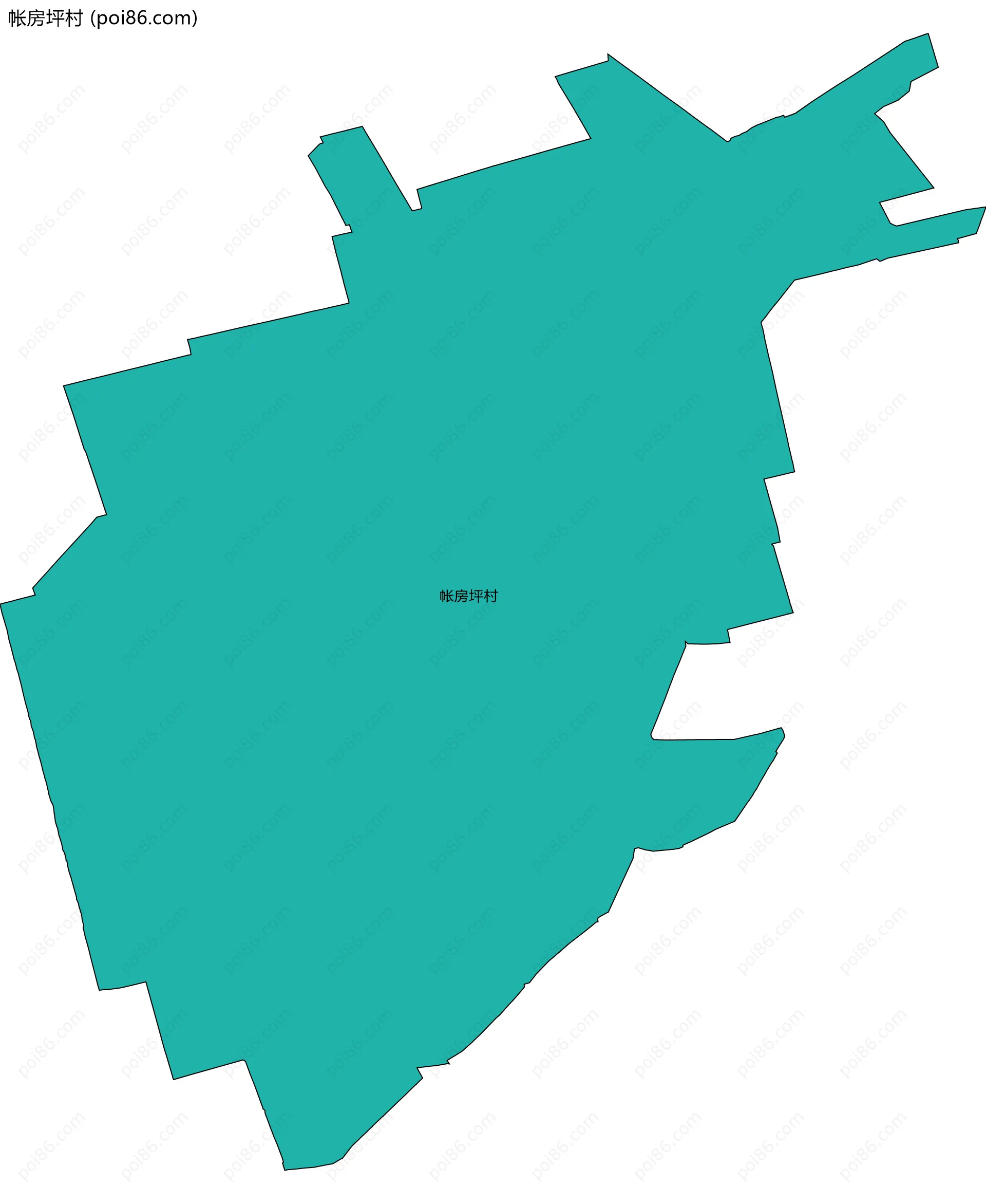 帐房坪村边界地图