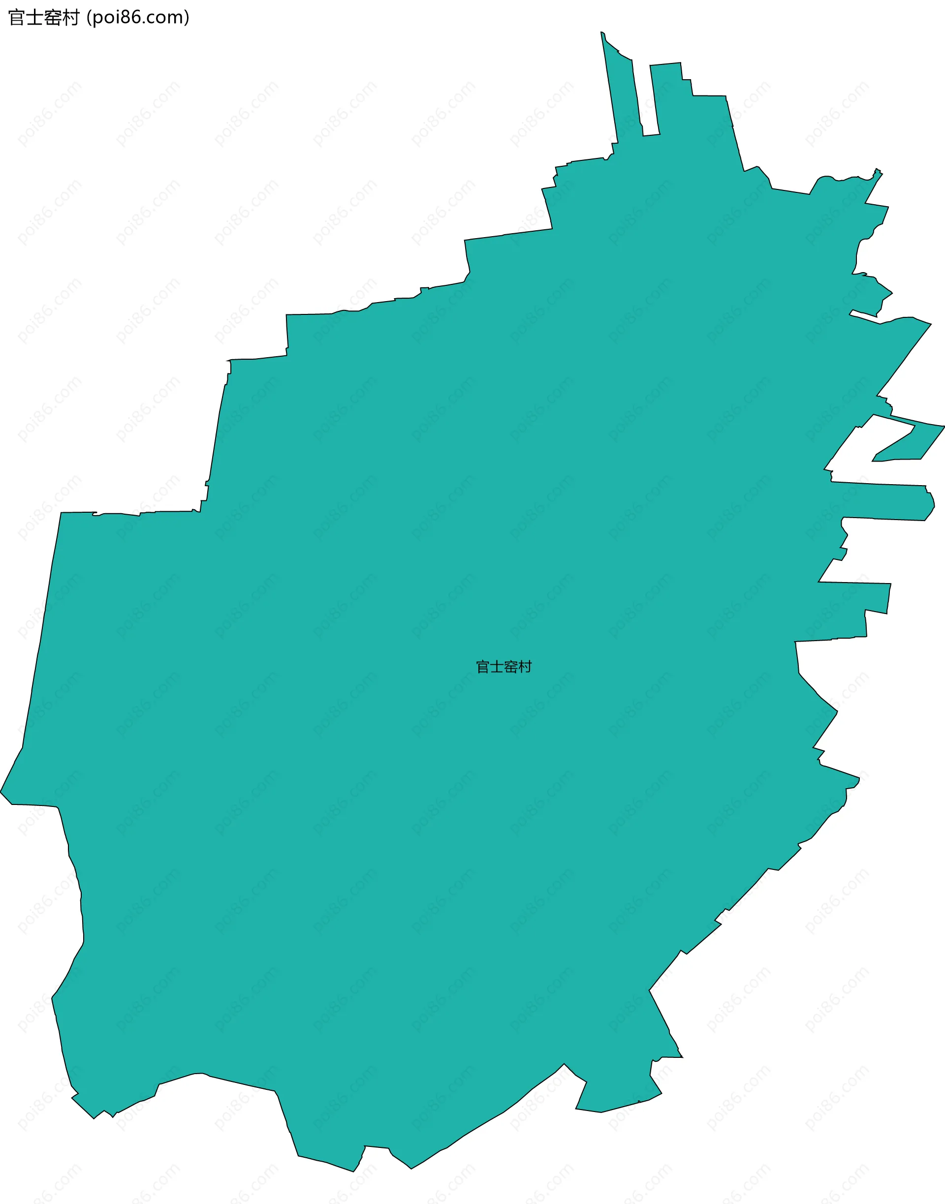 官士窑村边界地图