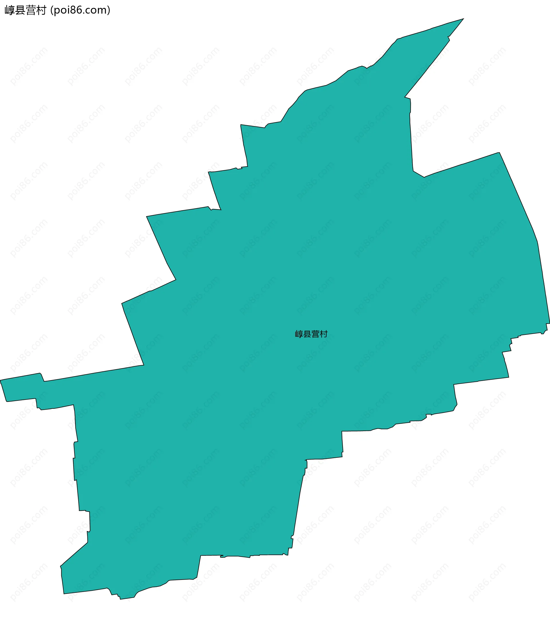 崞县营村边界地图