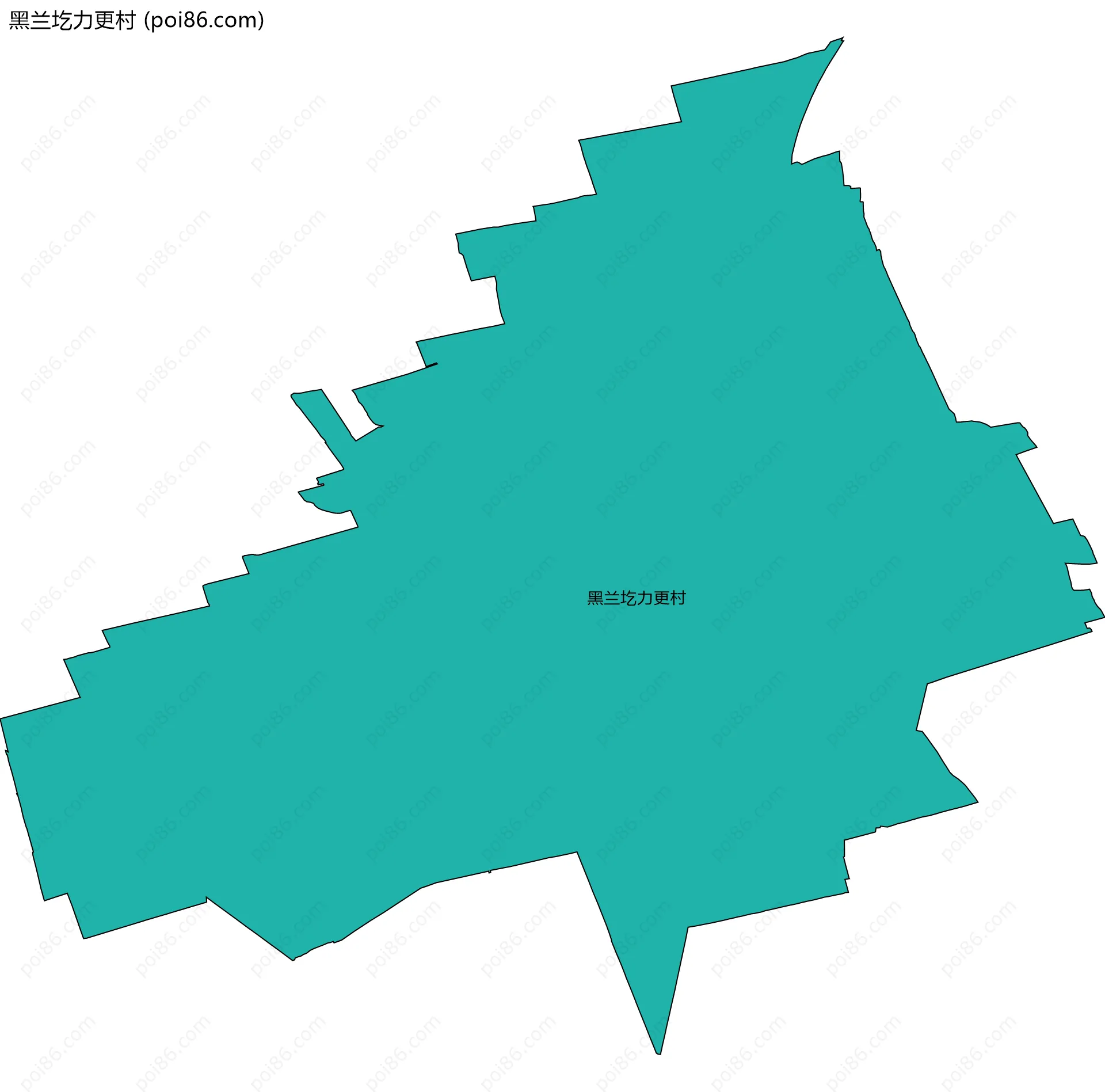 黑兰圪力更村边界地图