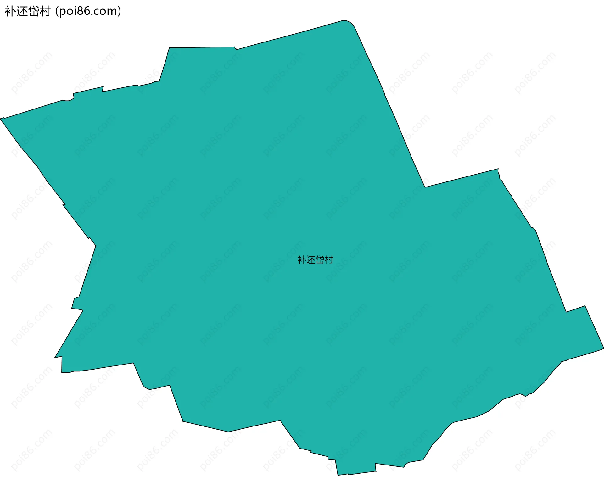 补还岱村边界地图