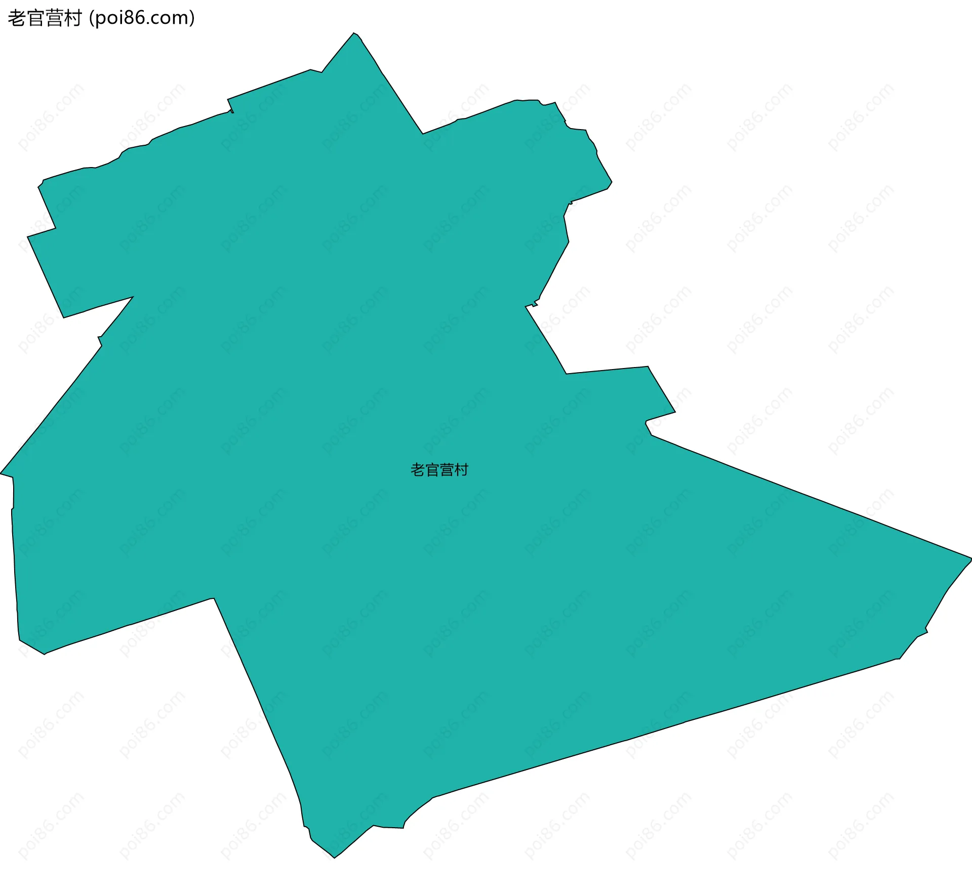 老官营村边界地图