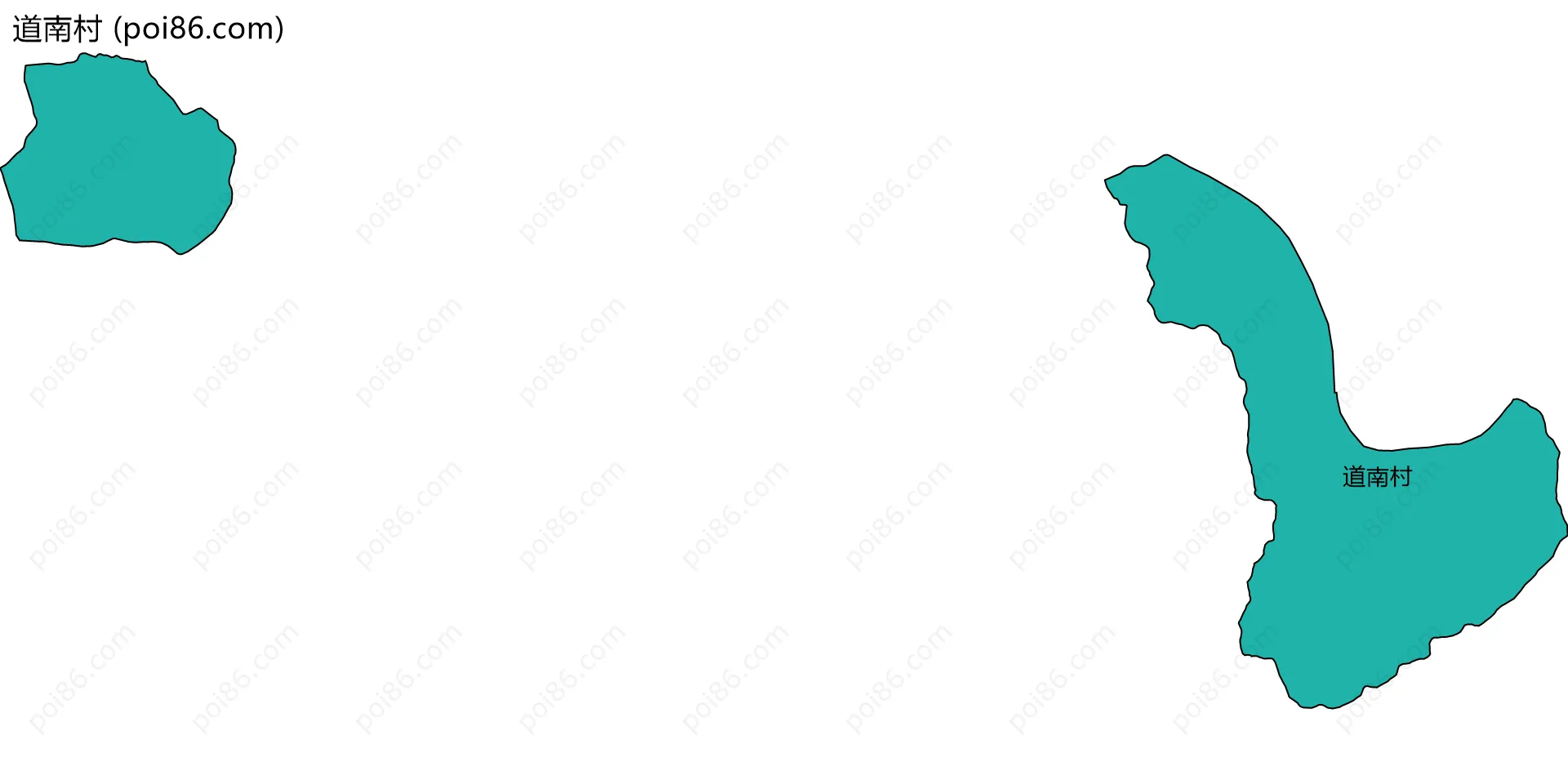 道南村边界地图