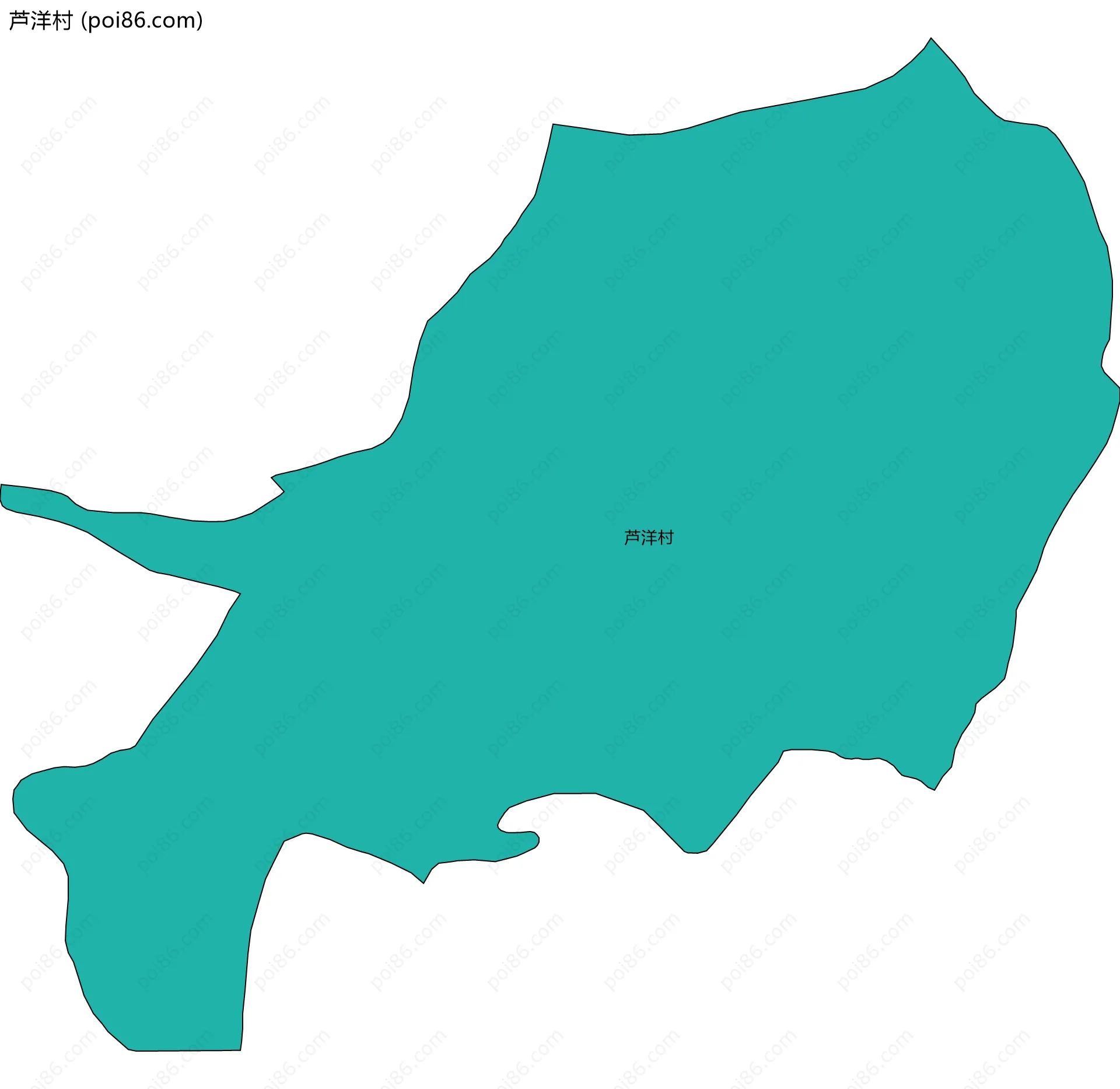 芦洋村边界地图