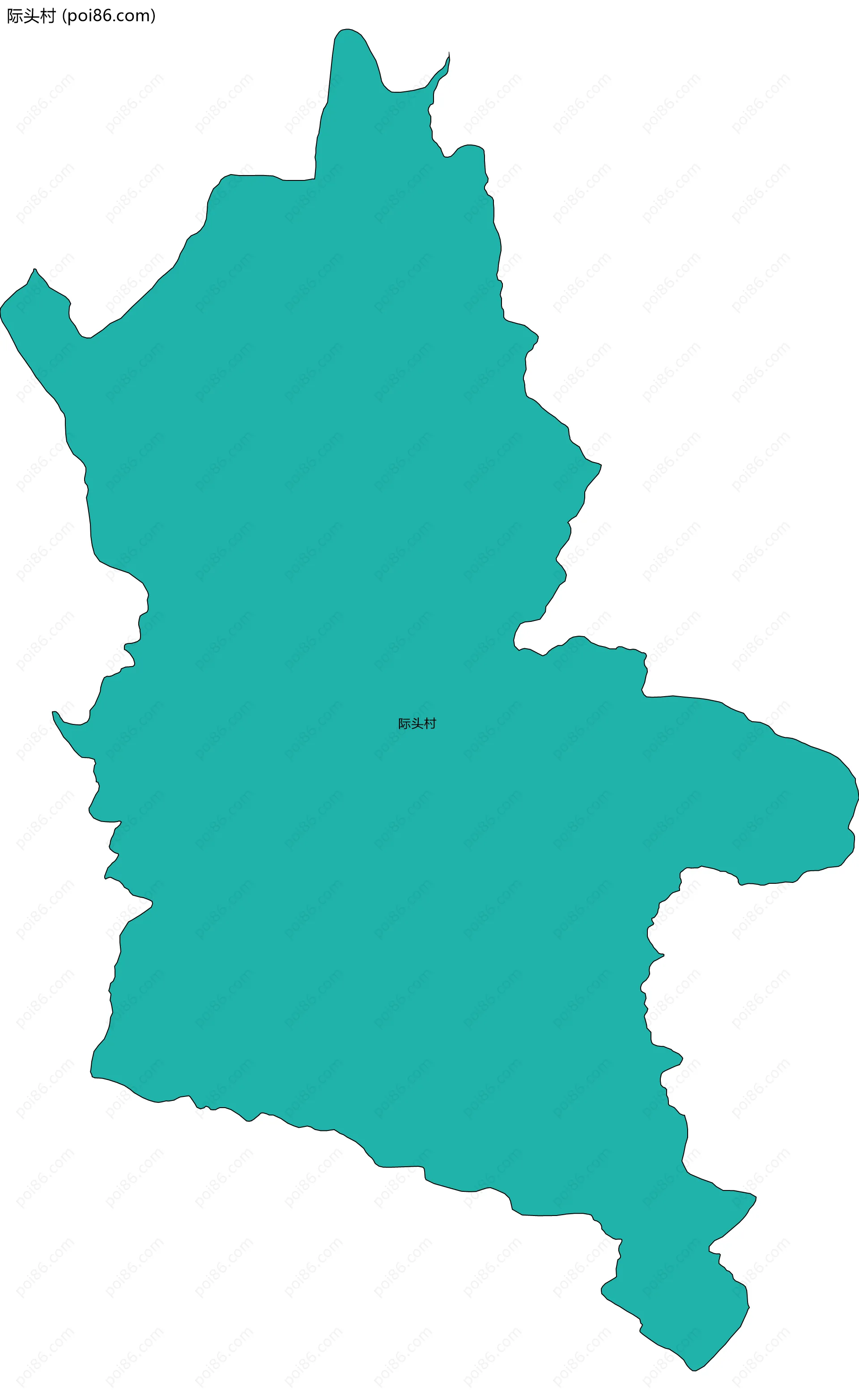 际头村边界地图