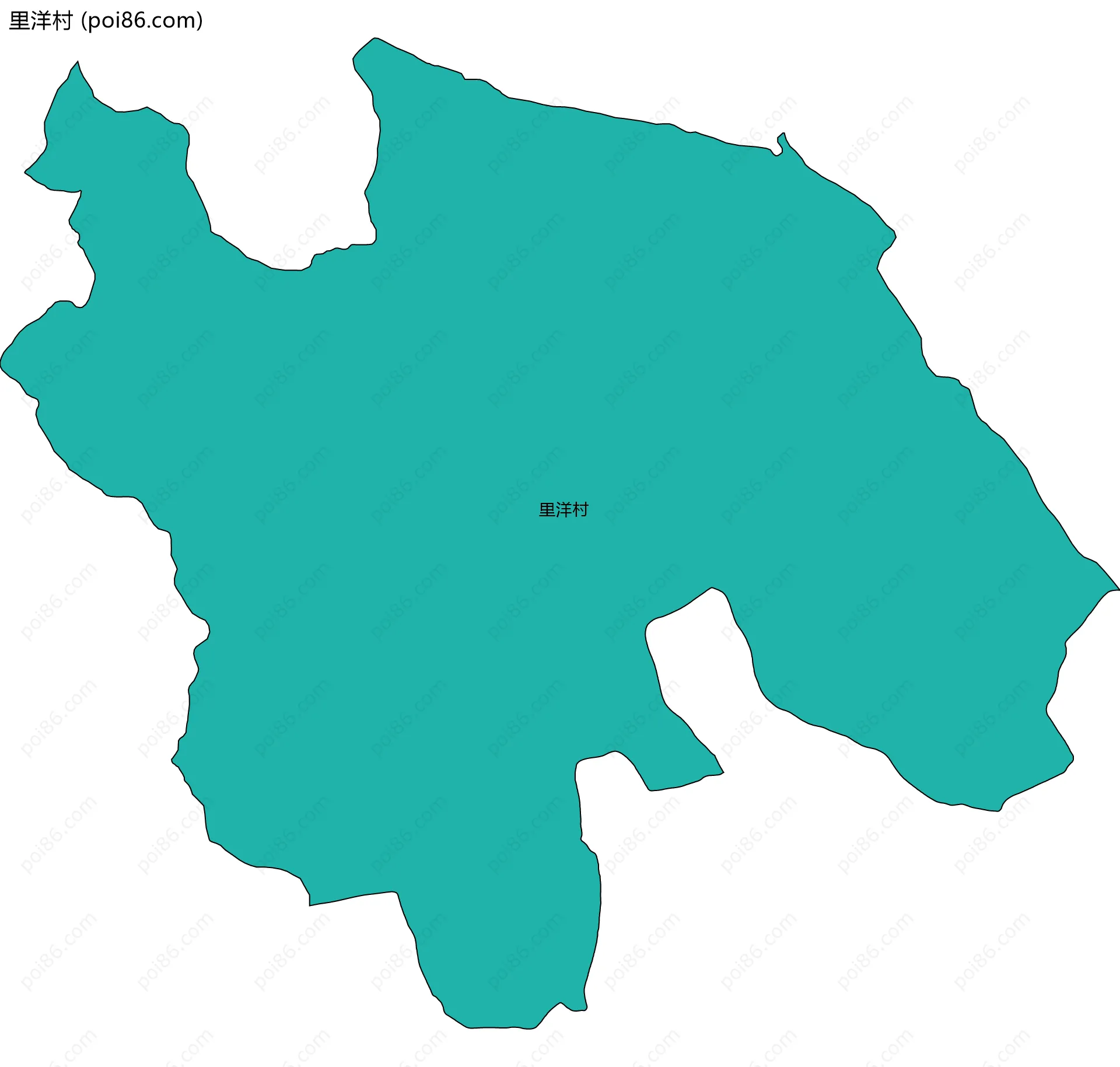 里洋村边界地图