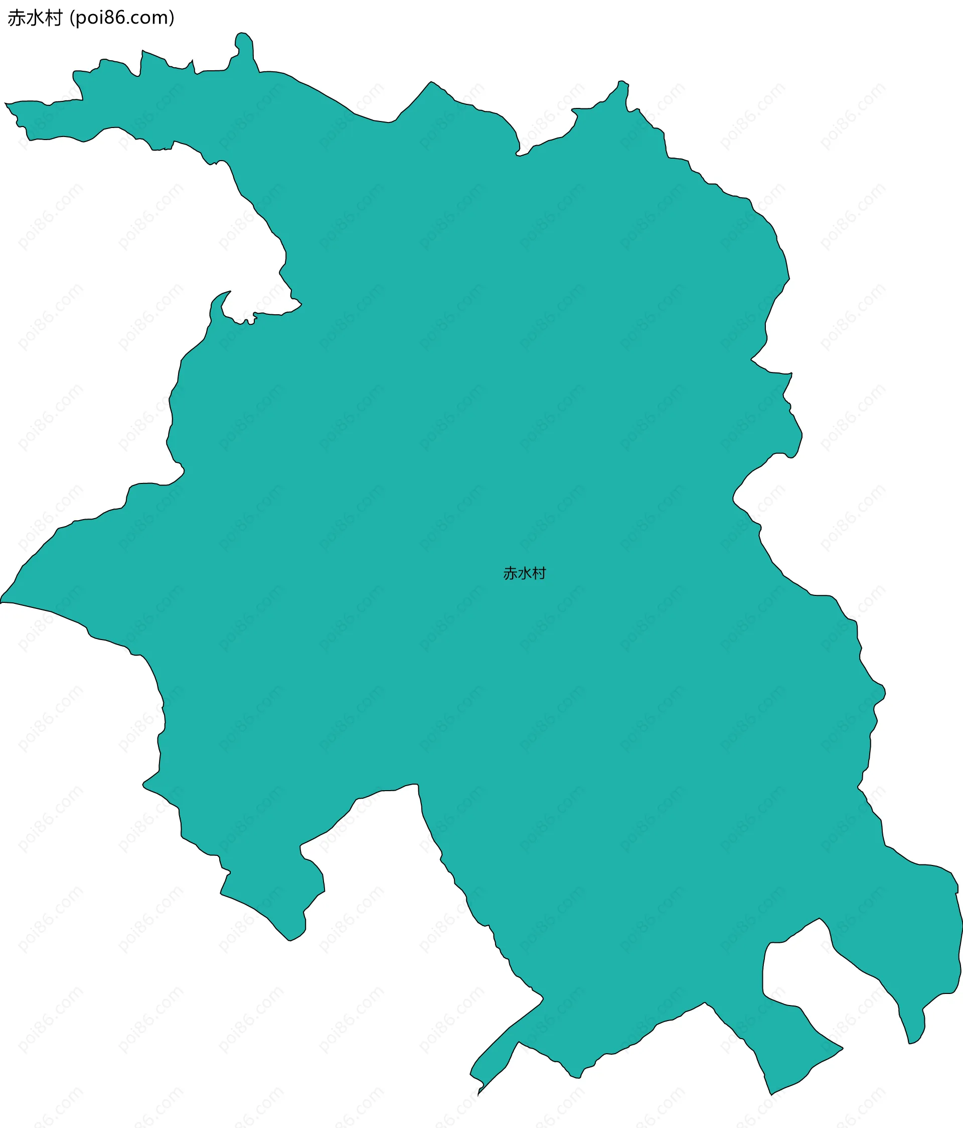 赤水村边界地图