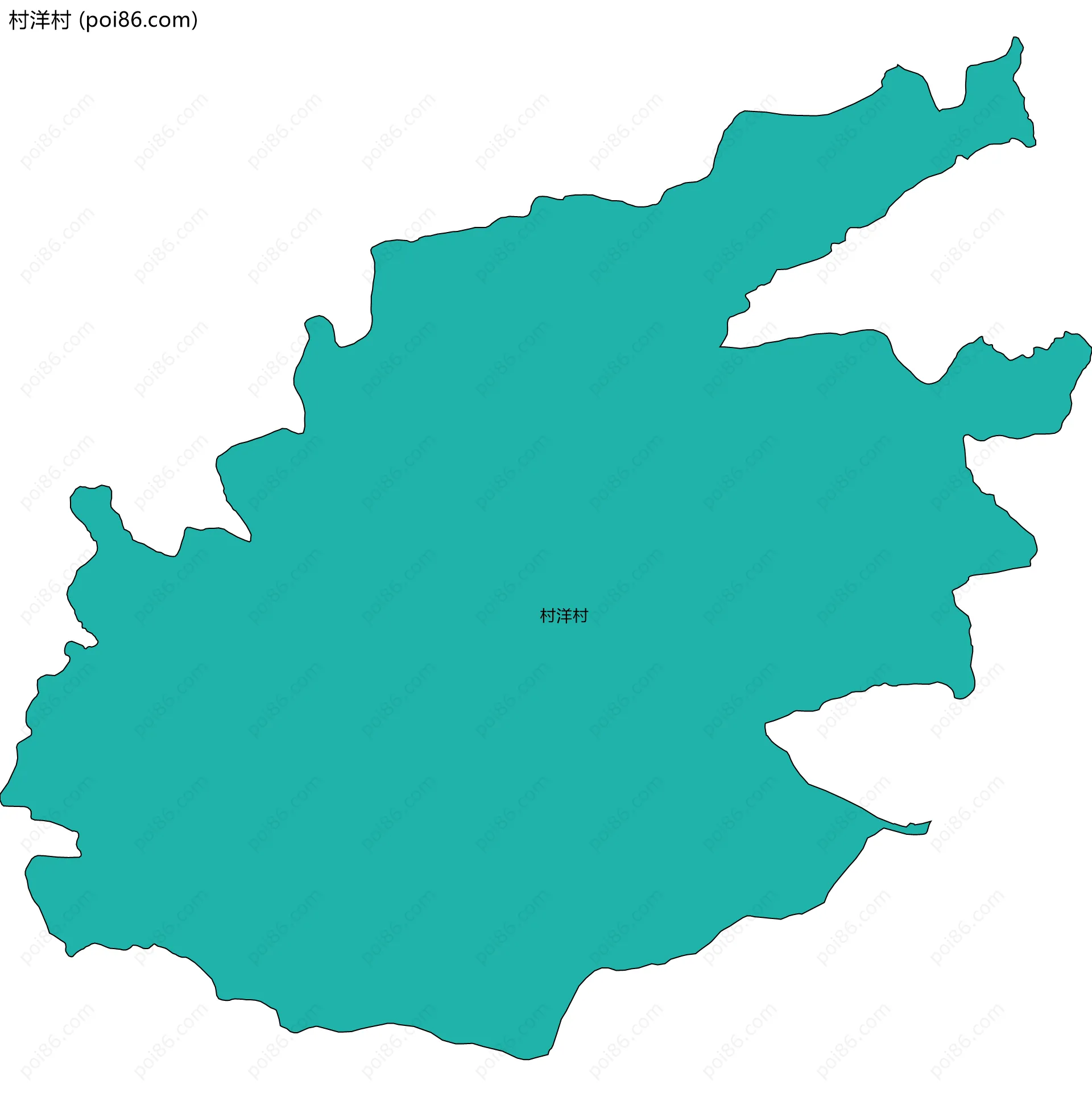 村洋村边界地图