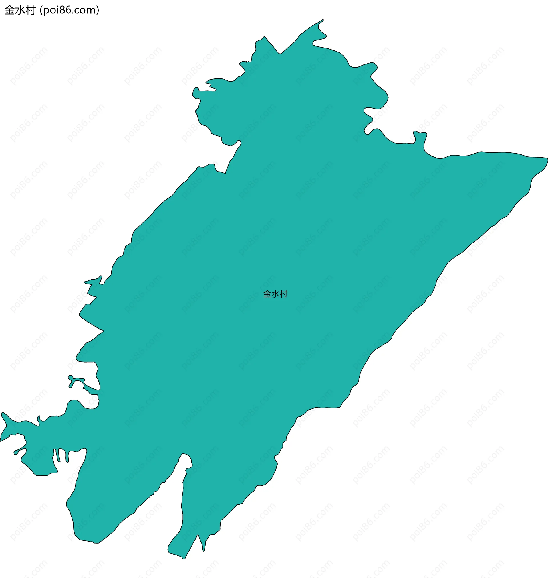 金水村边界地图