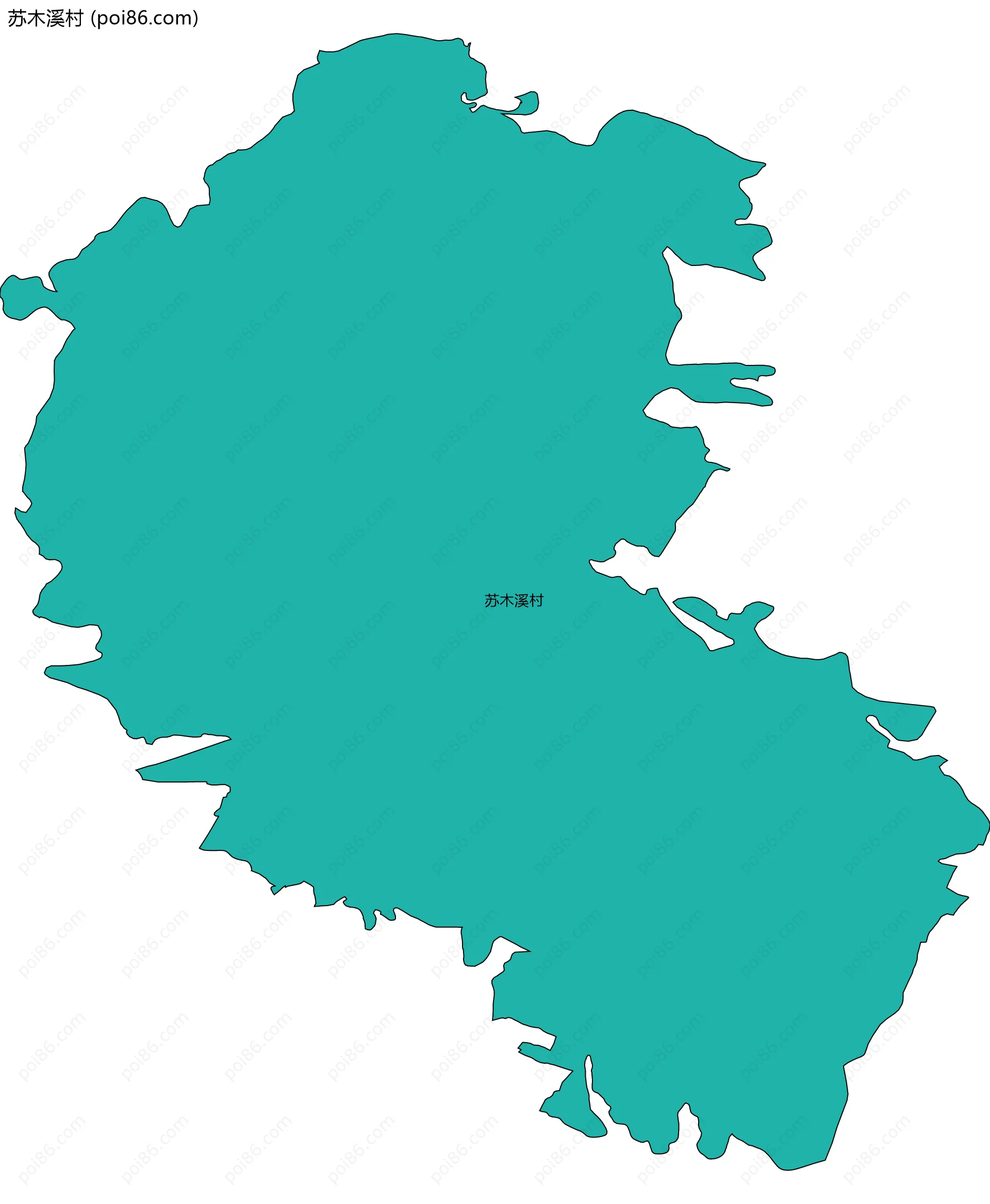 苏木溪村边界地图