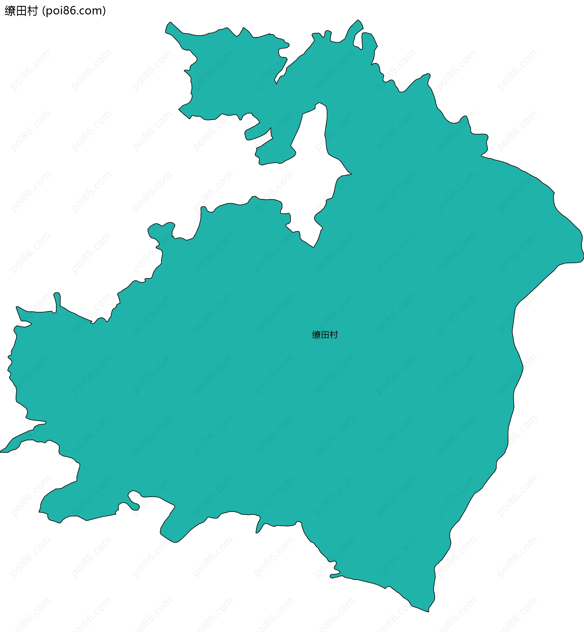 缭田村边界地图