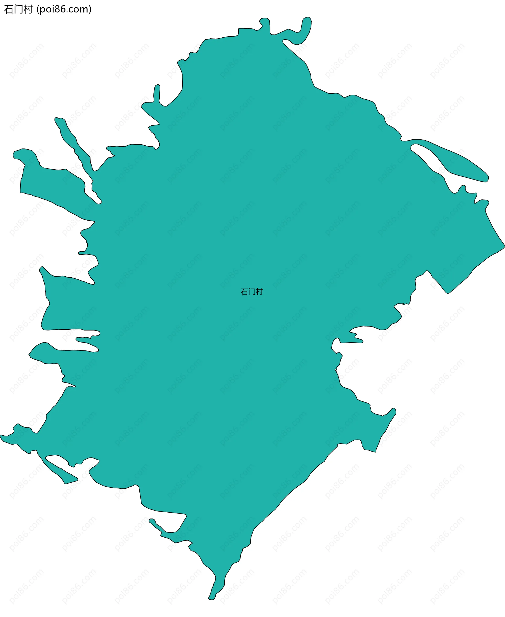 石门村边界地图