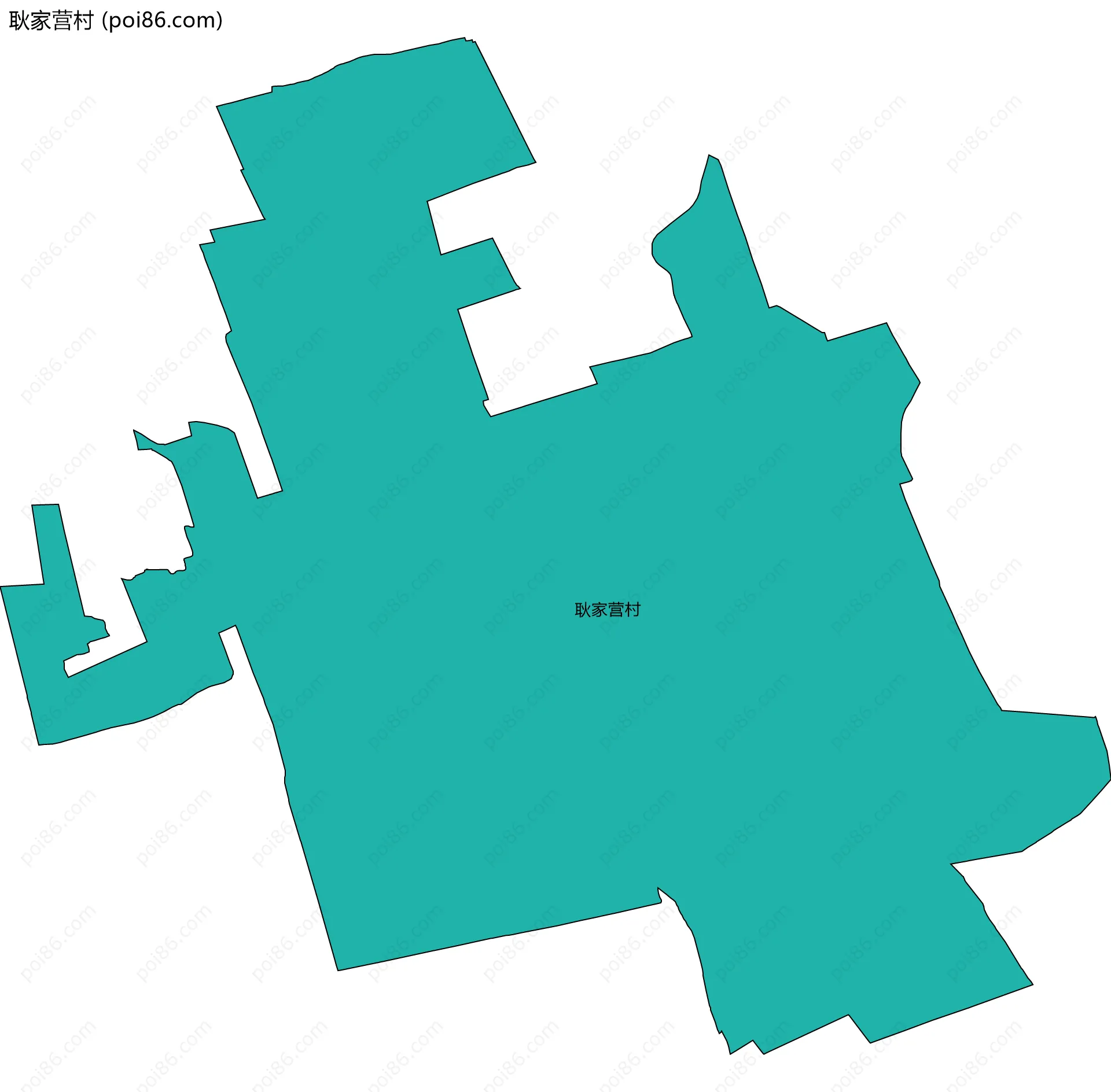 耿家营村边界地图
