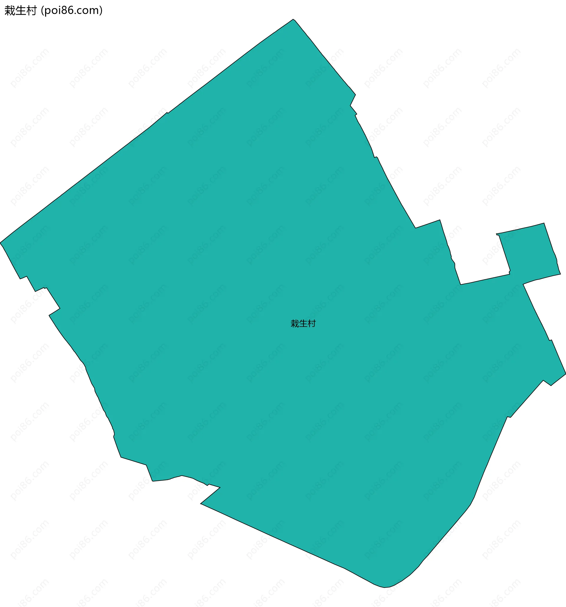 栽生村边界地图