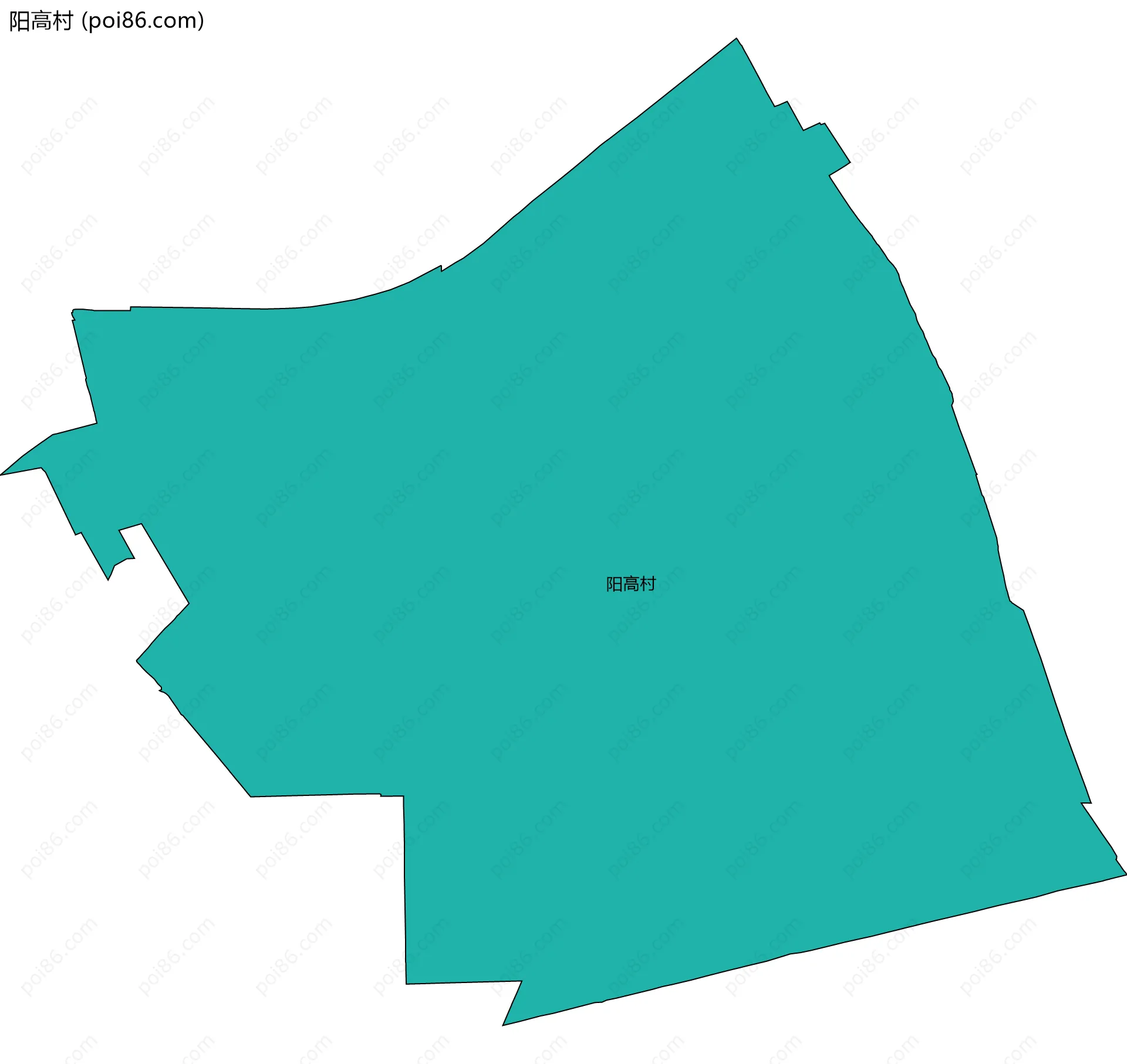 阳高村边界地图