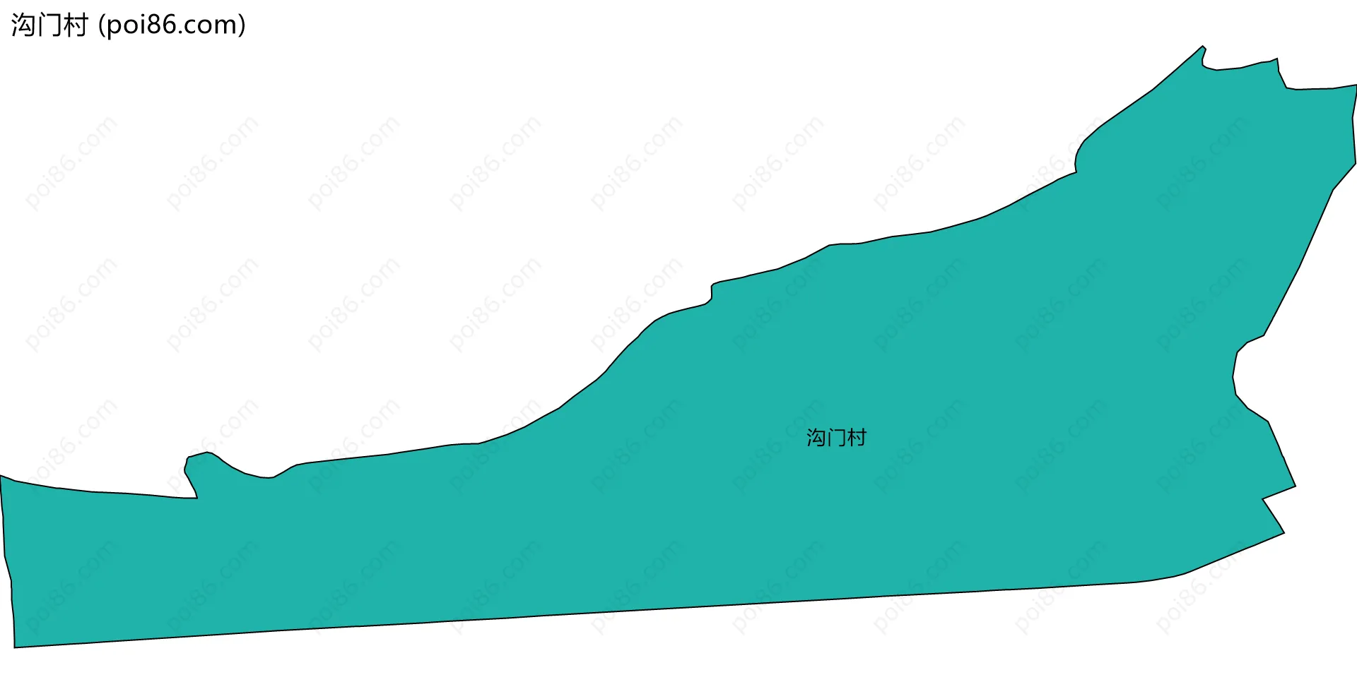 沟门村边界地图