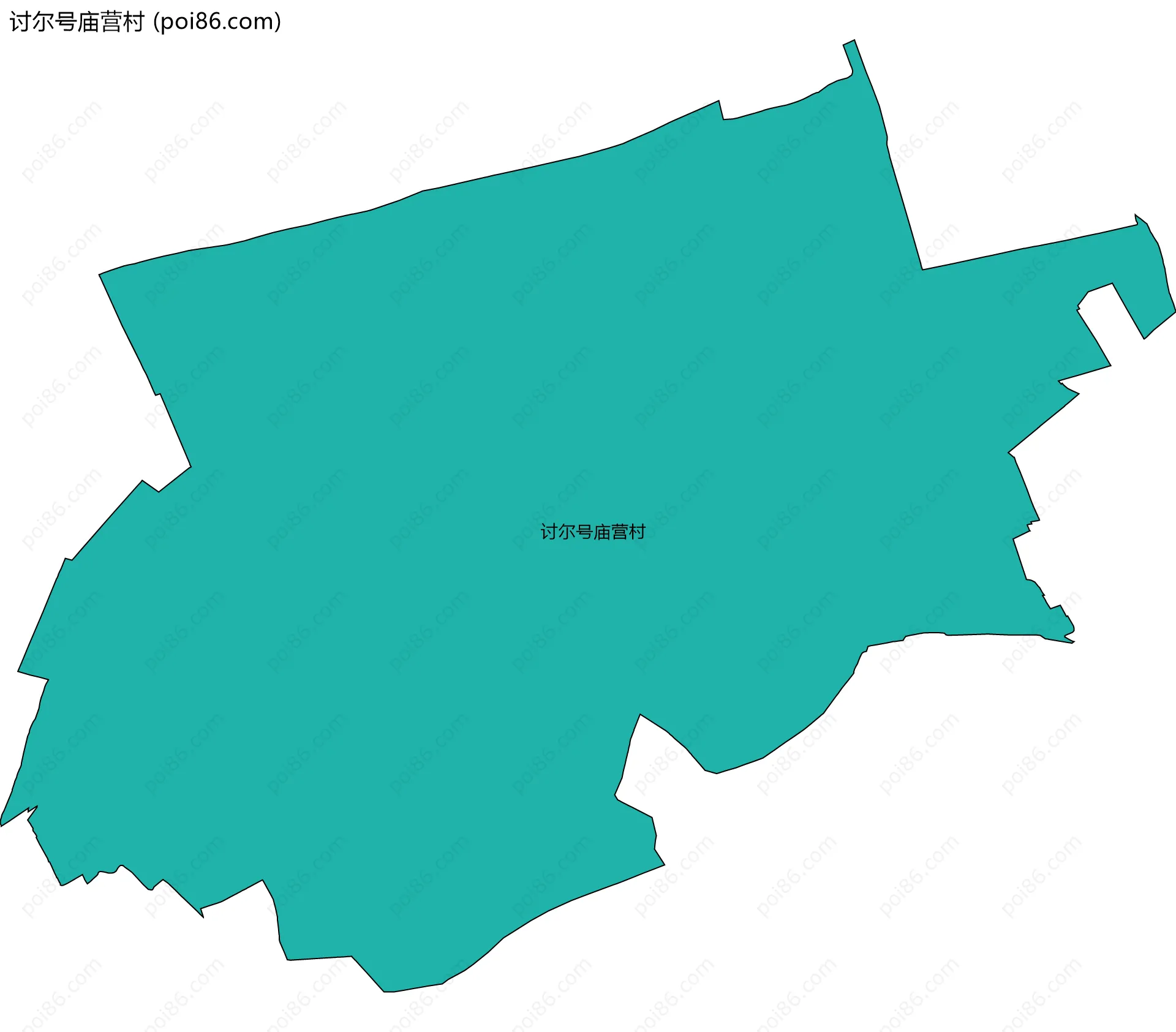 讨尔号庙营村边界地图