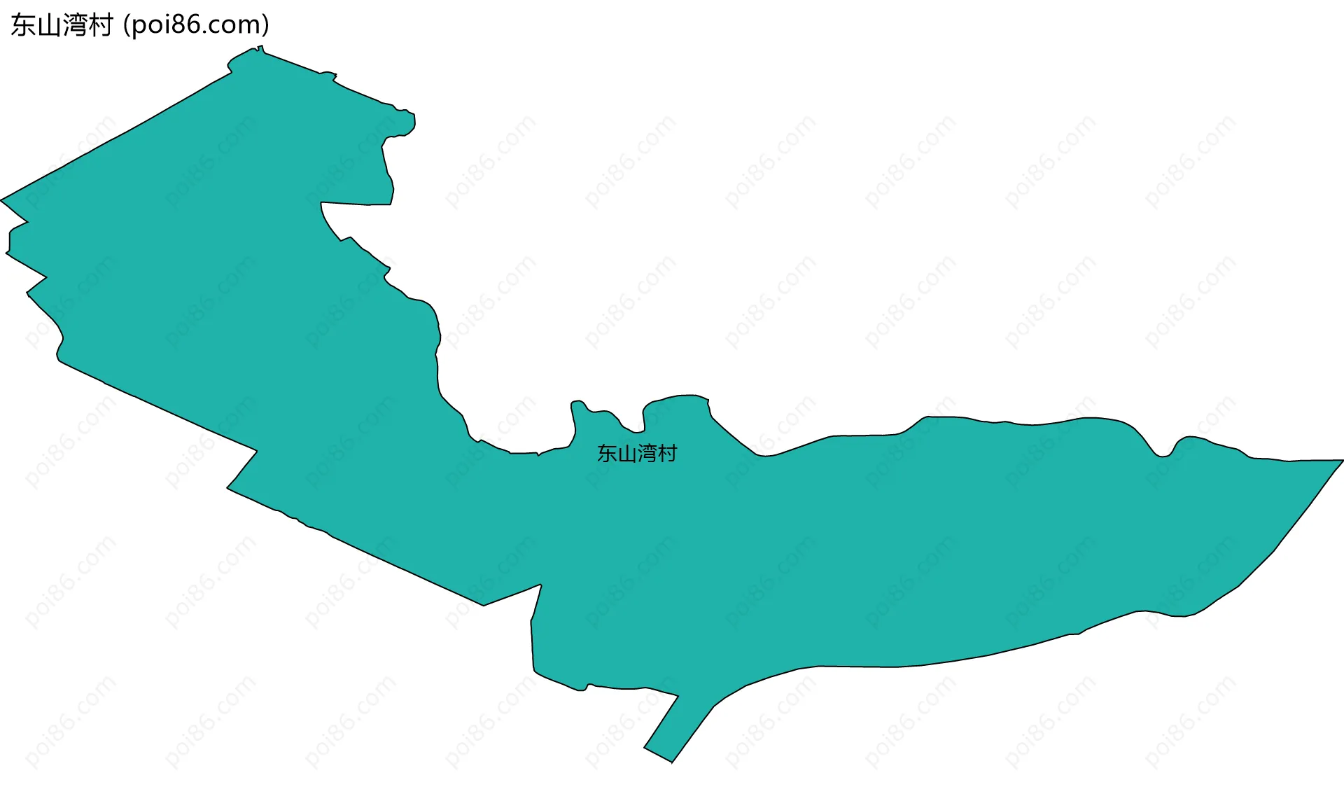 东山湾村边界地图