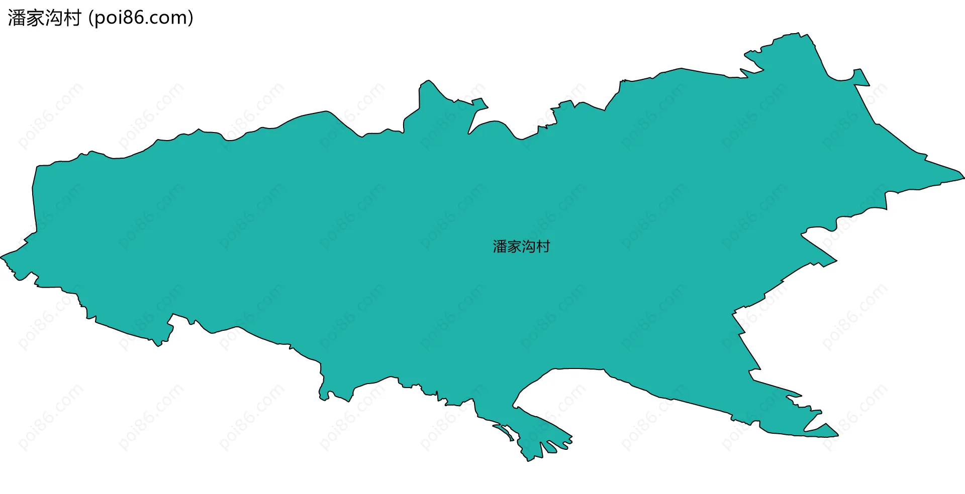 潘家沟村边界地图