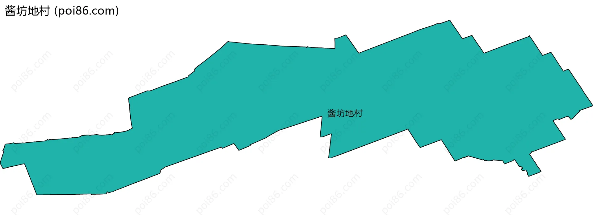 酱坊地村边界地图