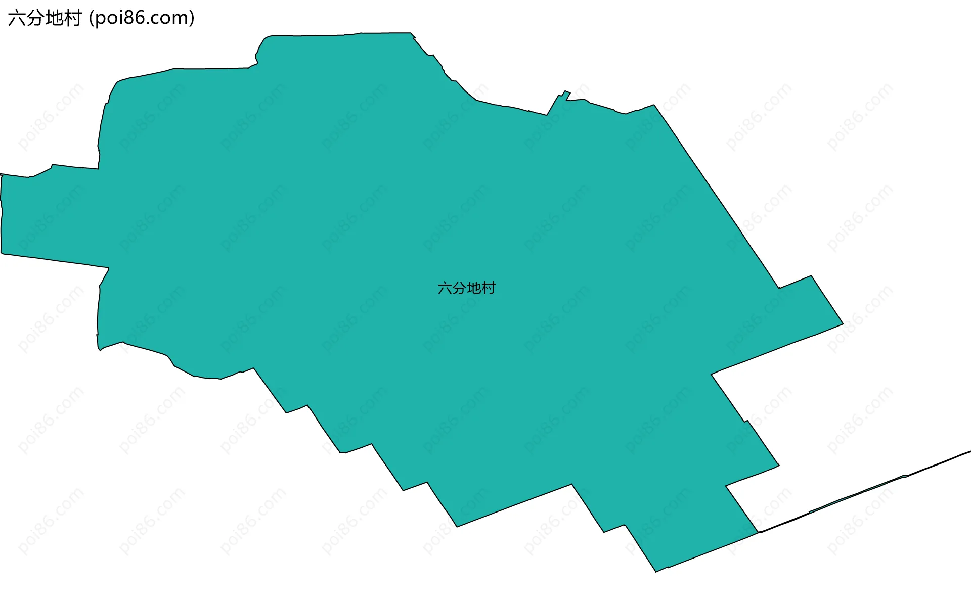 六分地村边界地图