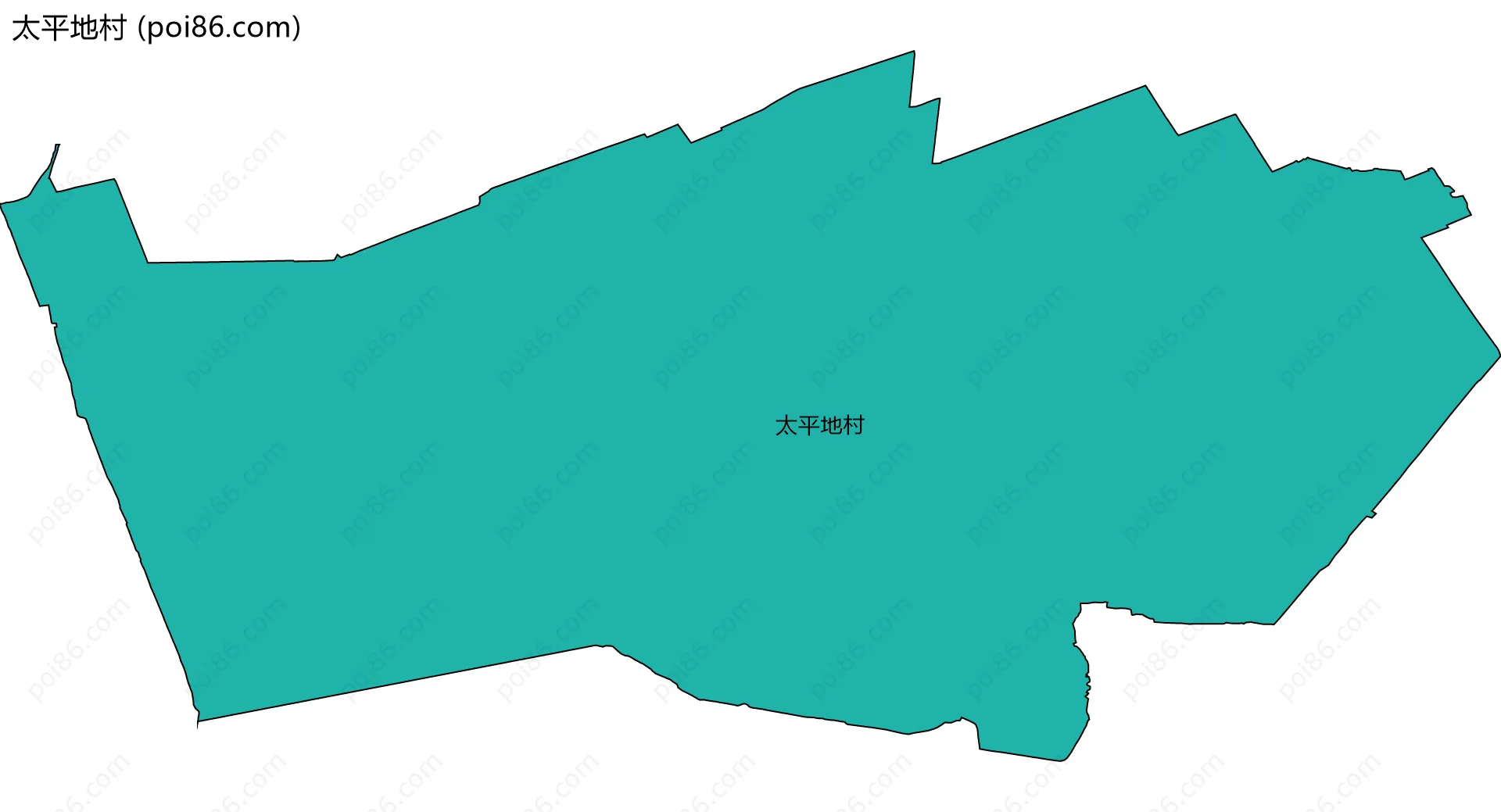 太平地村边界地图