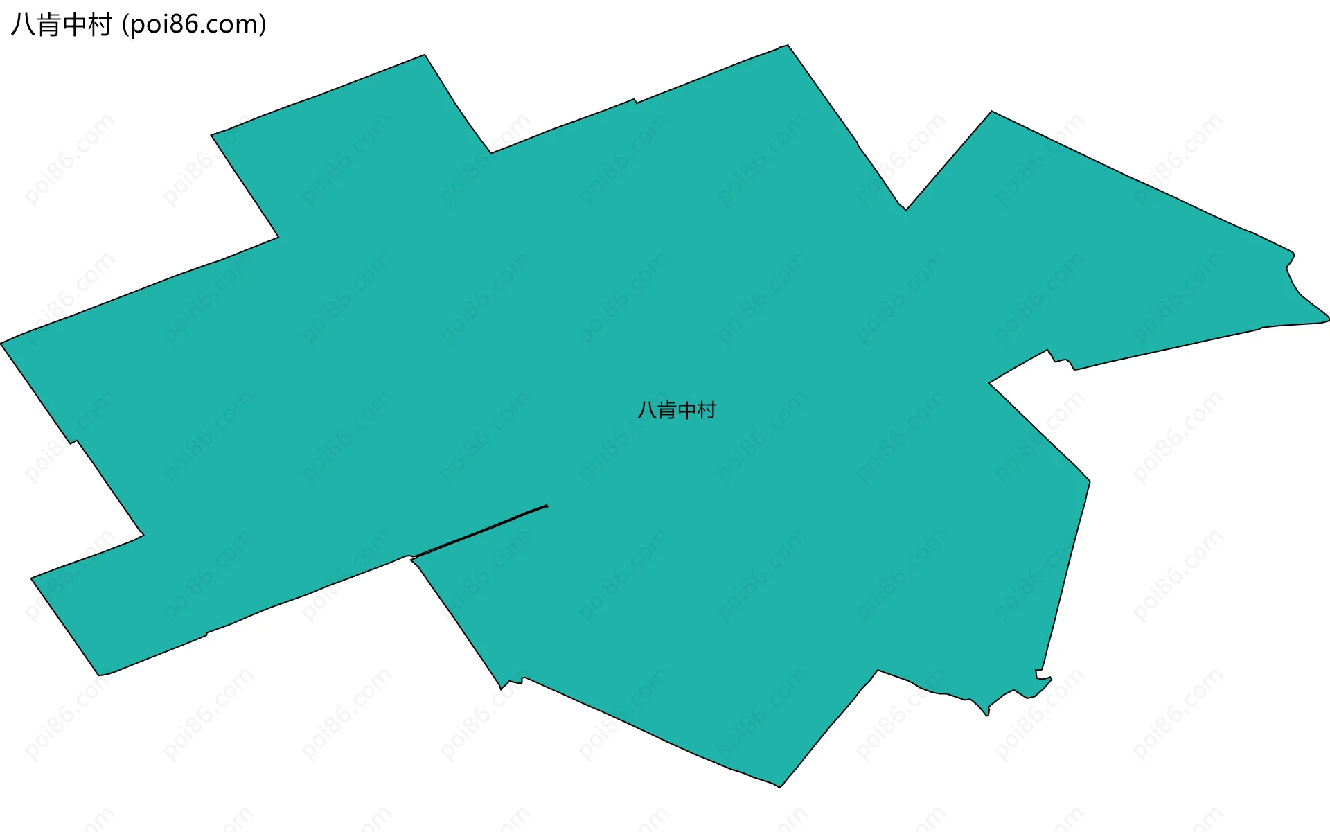八肯中村边界地图