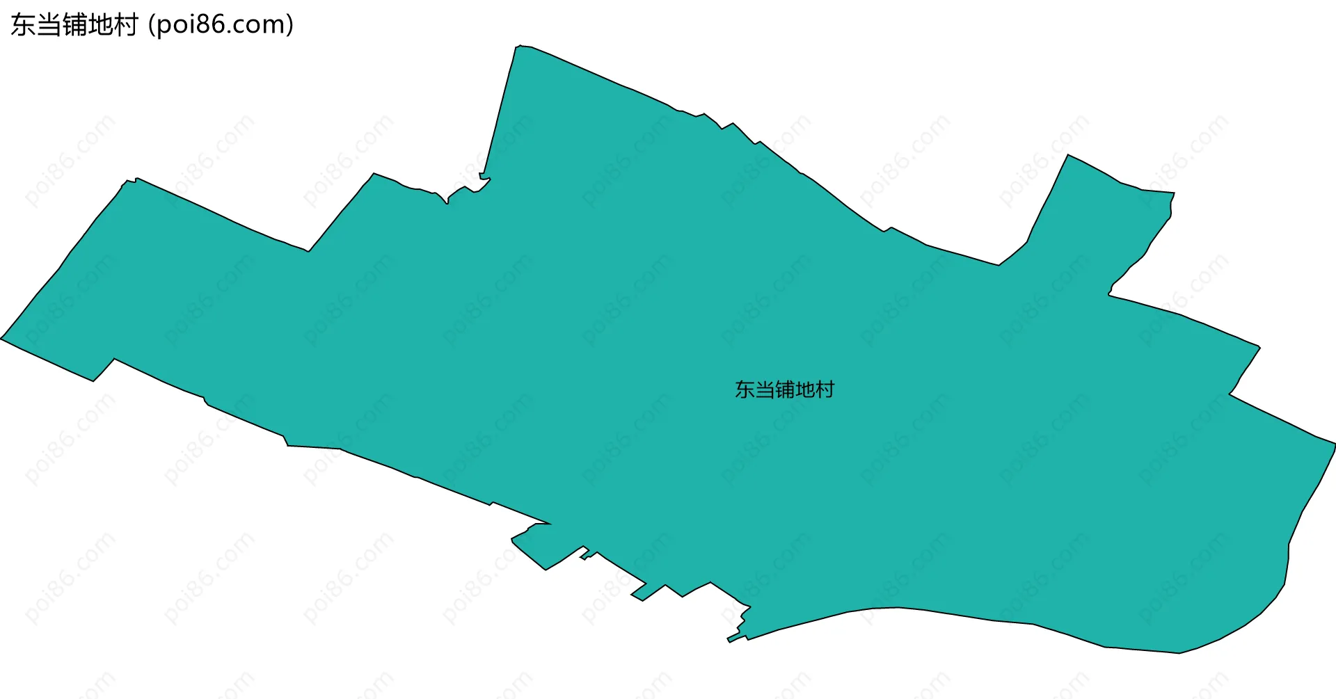 东当铺地村边界地图