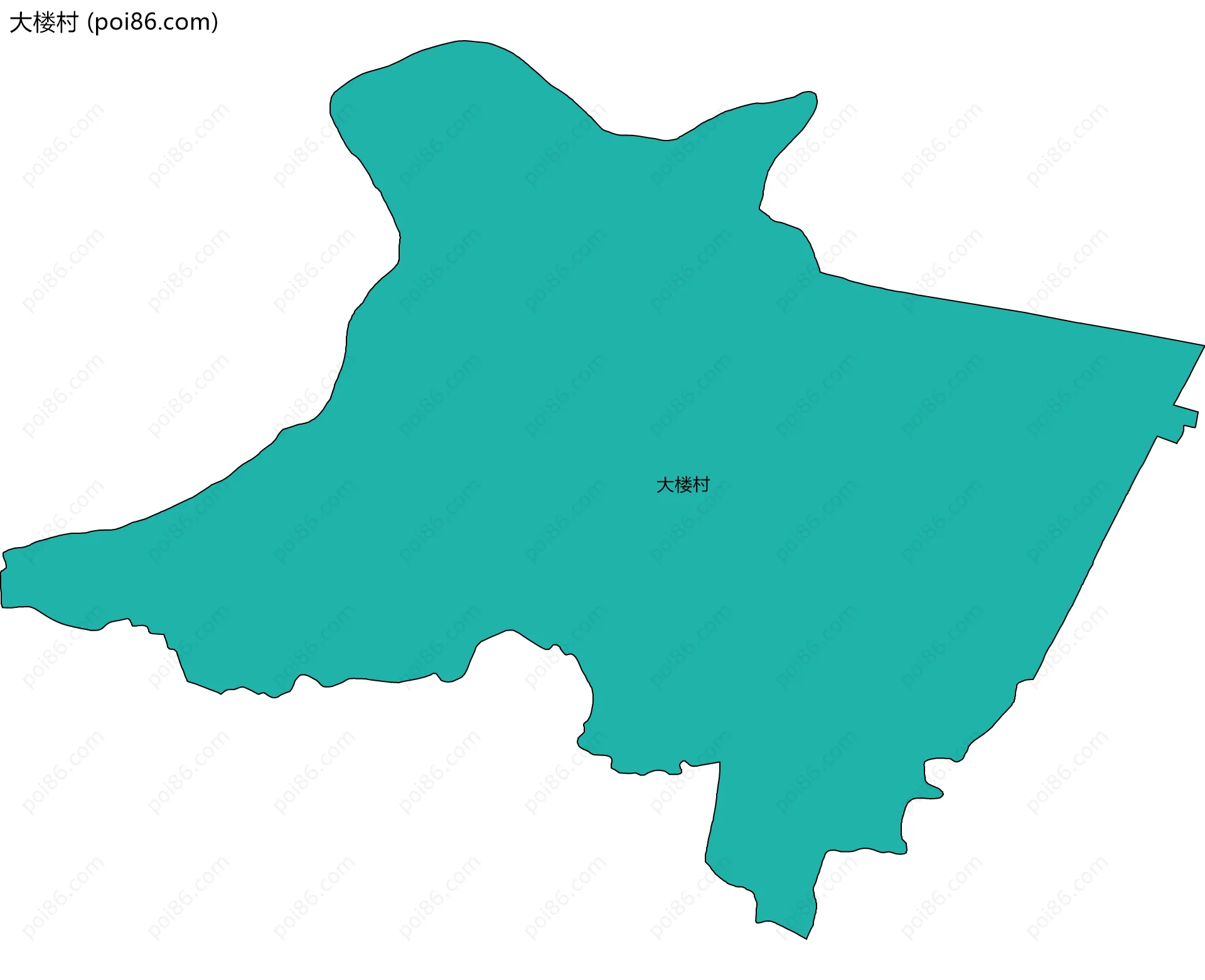 大楼村边界地图