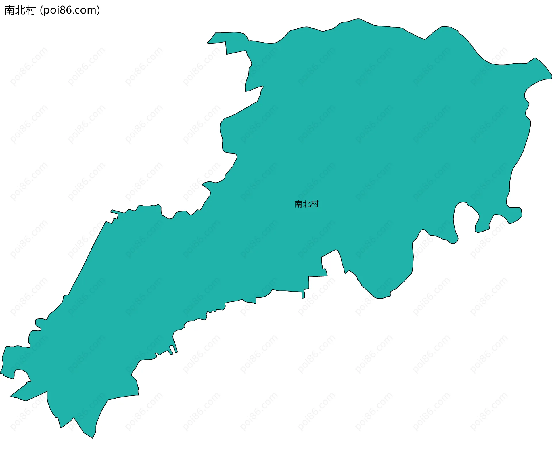 南北村边界地图