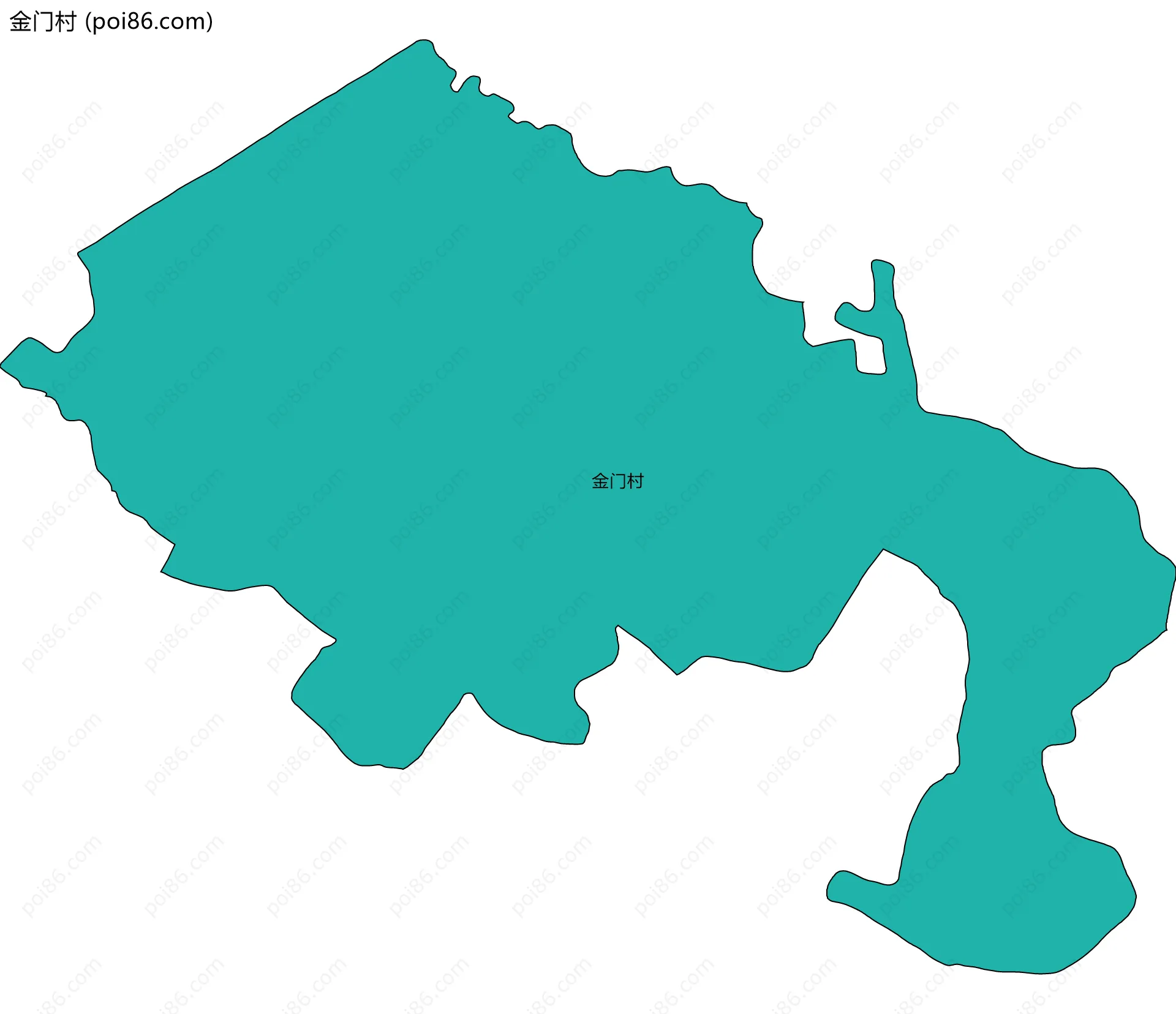 金门村边界地图