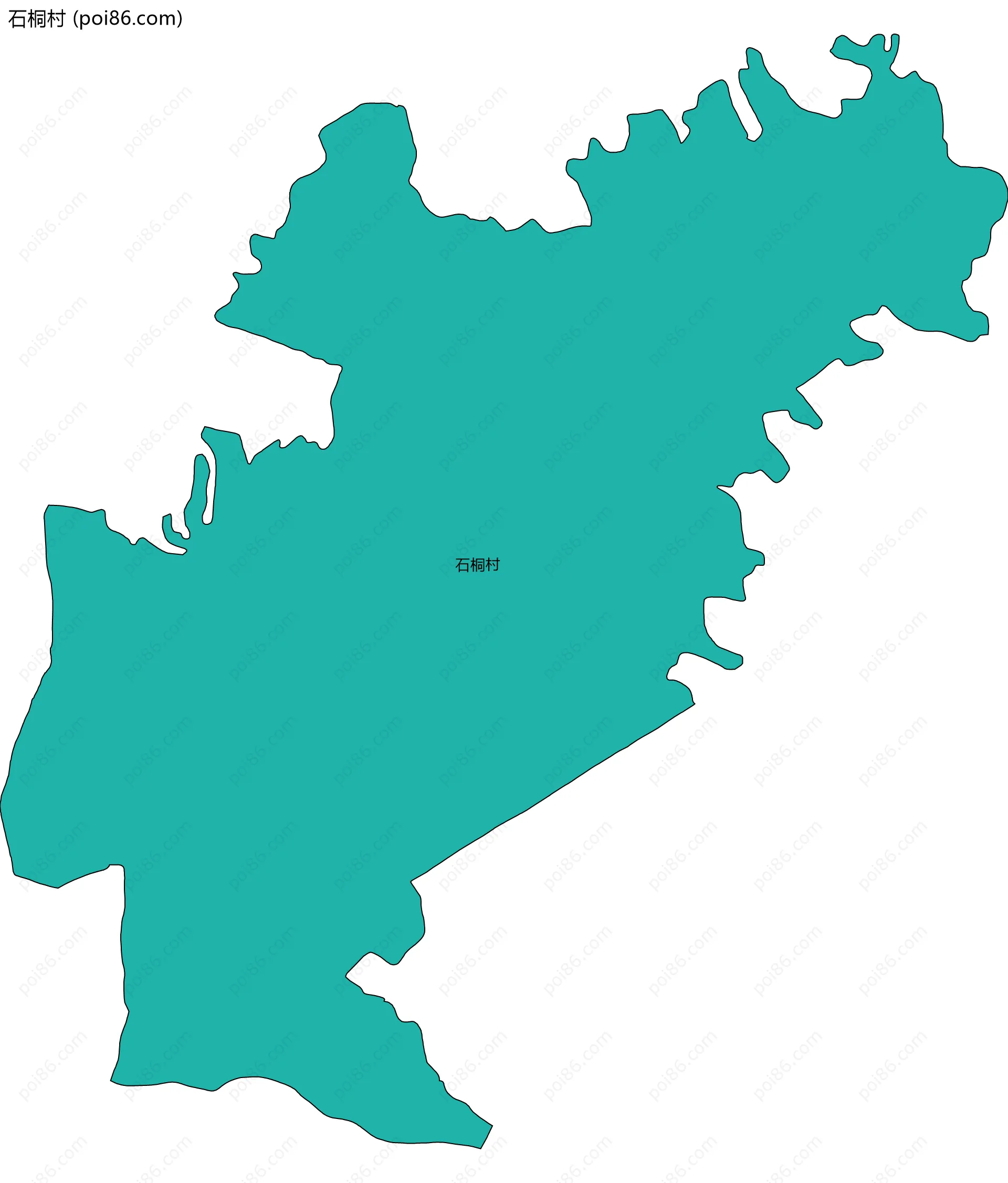 石桐村边界地图