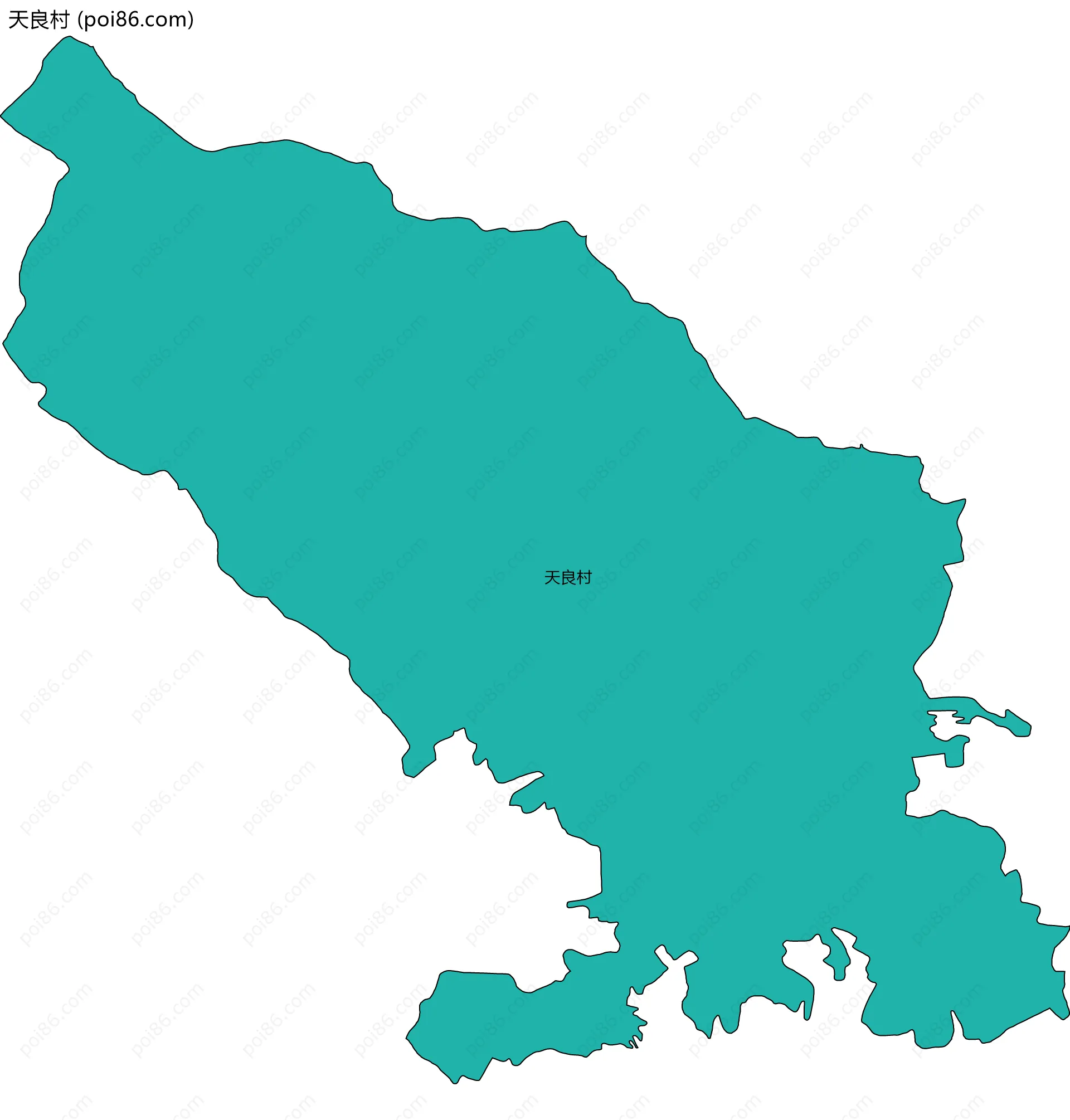 天良村边界地图