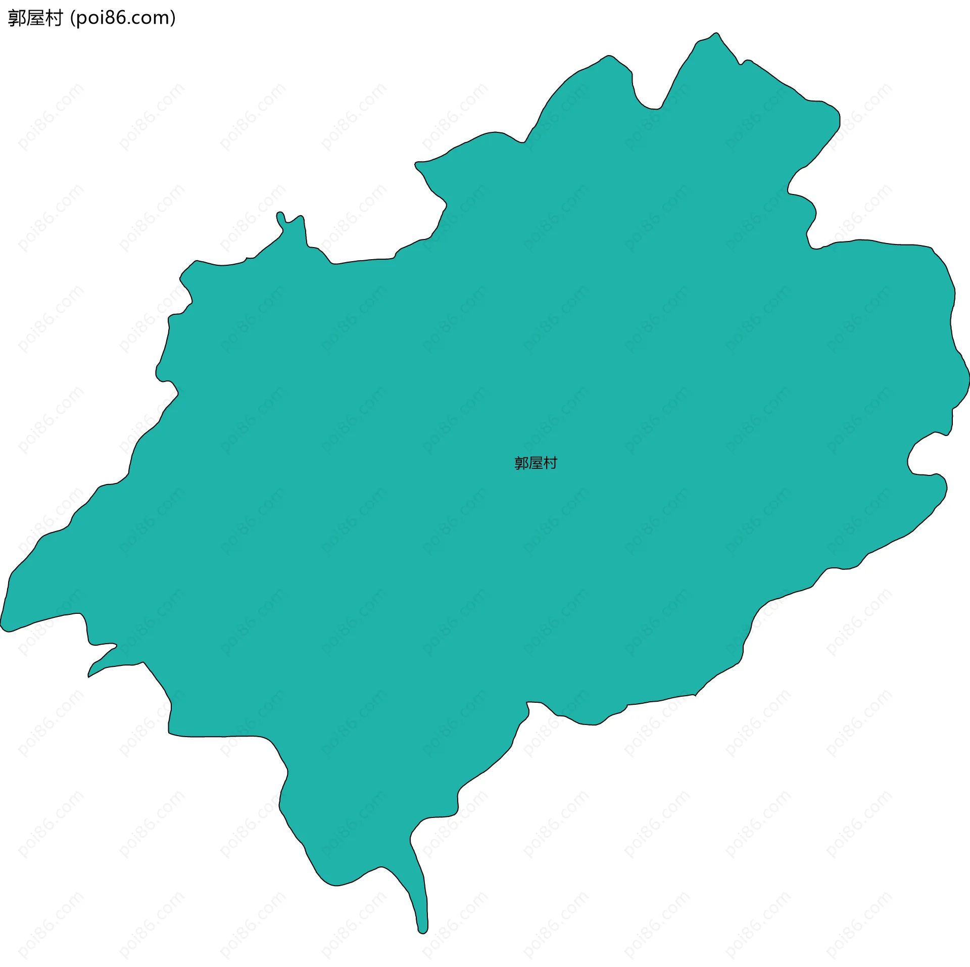 郭屋村边界地图