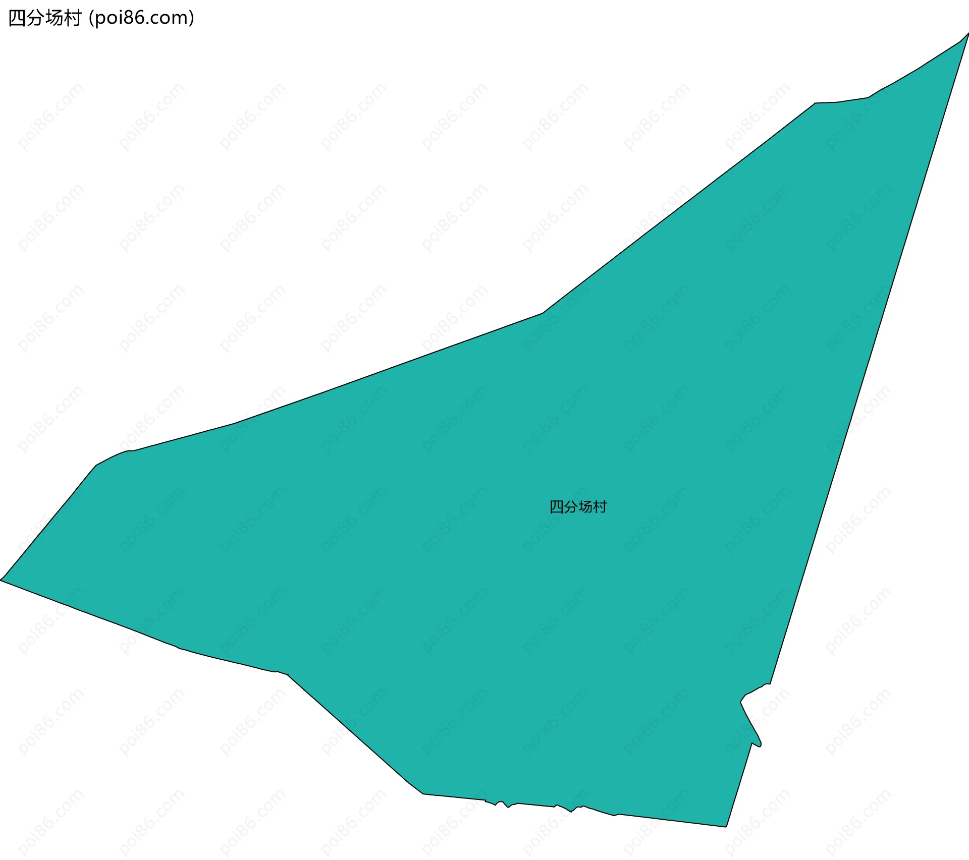 四分场村边界地图