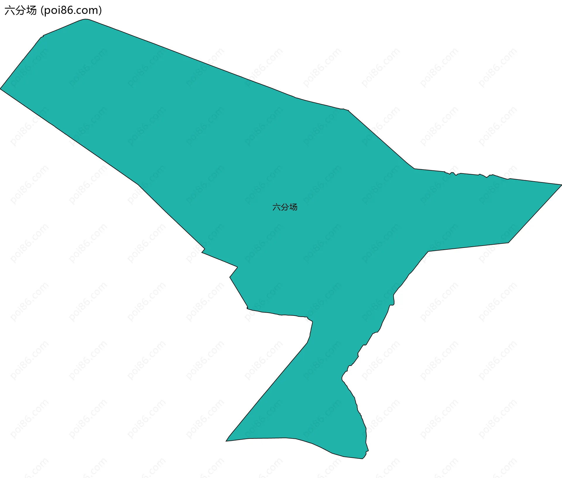 六分场边界地图