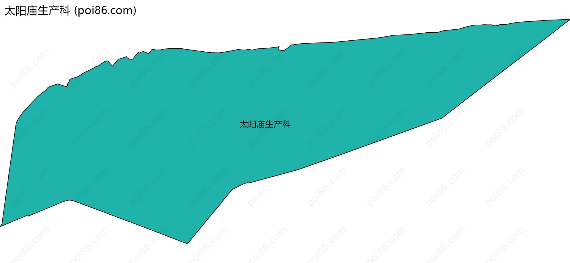 太阳庙生产科边界地图