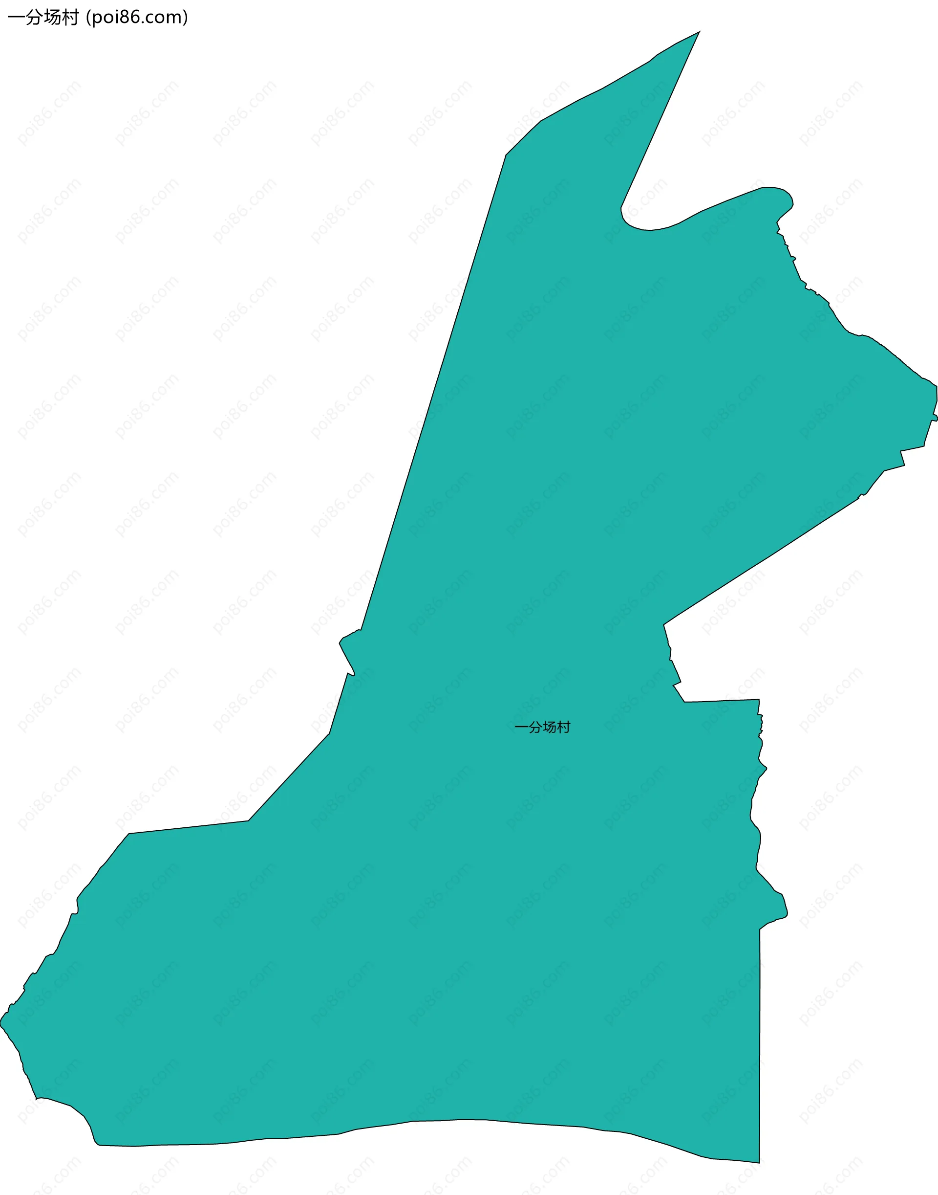 一分场村边界地图