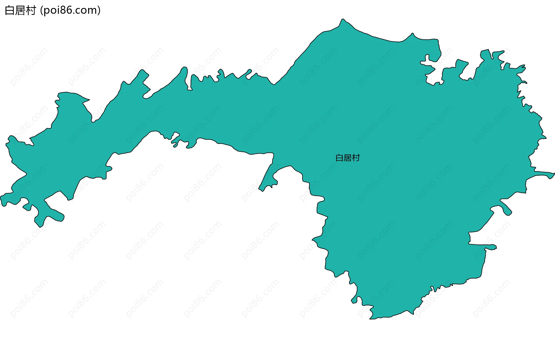 白居村边界地图