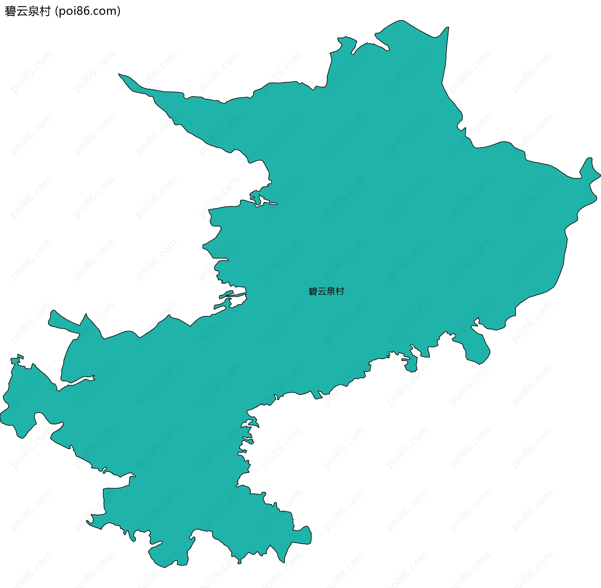 碧云泉村边界地图