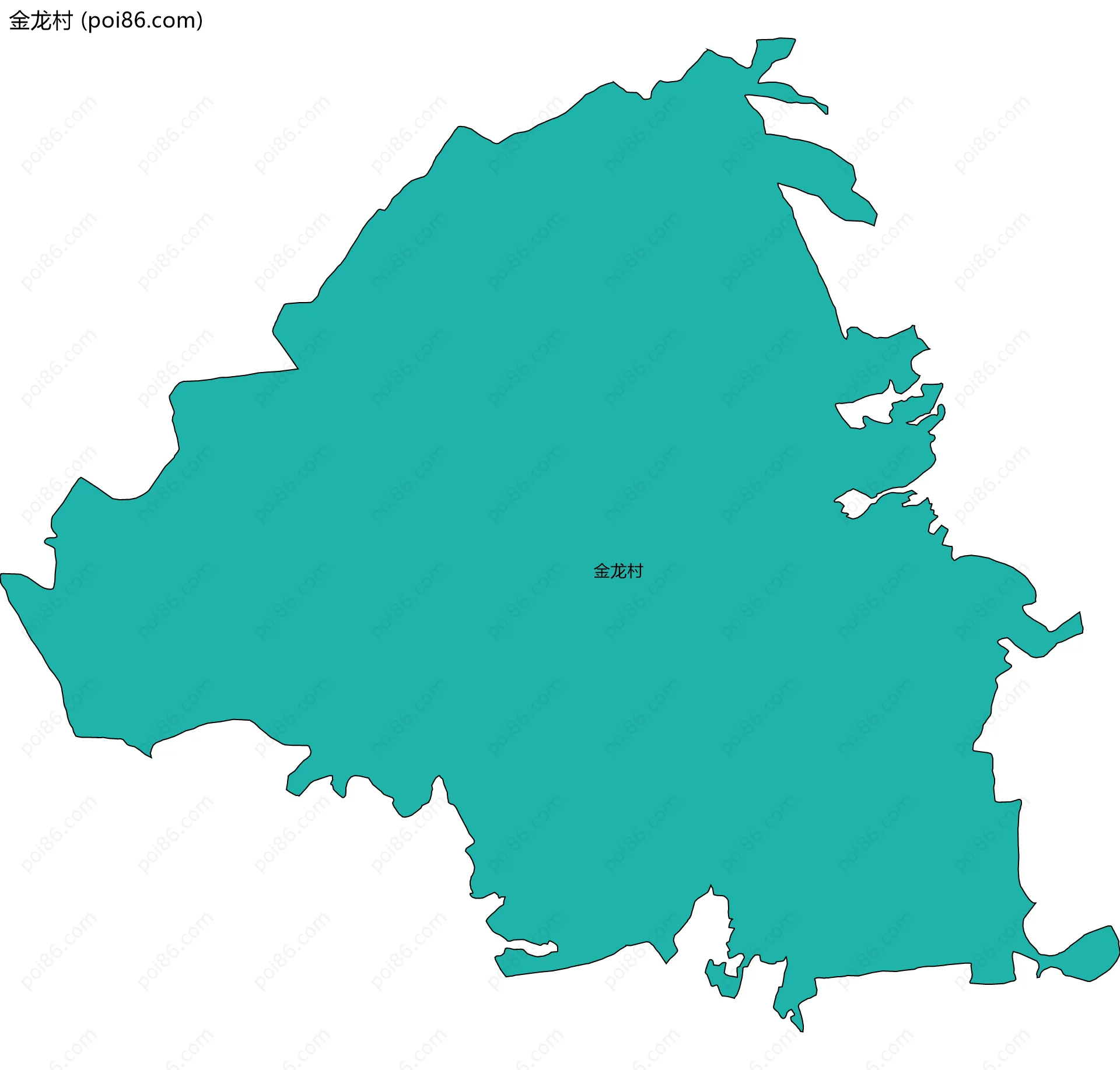 金龙村边界地图