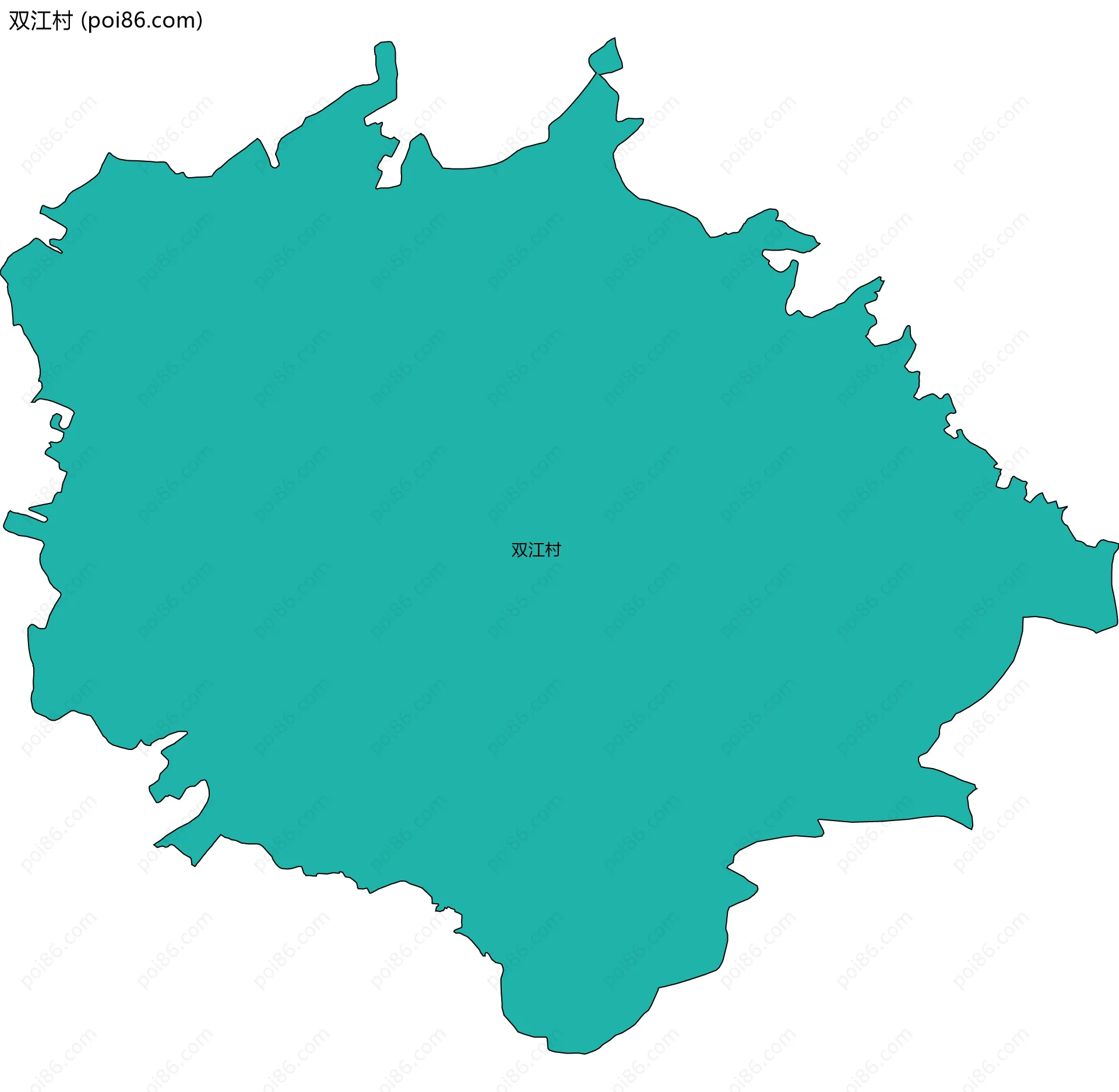 双江村边界地图