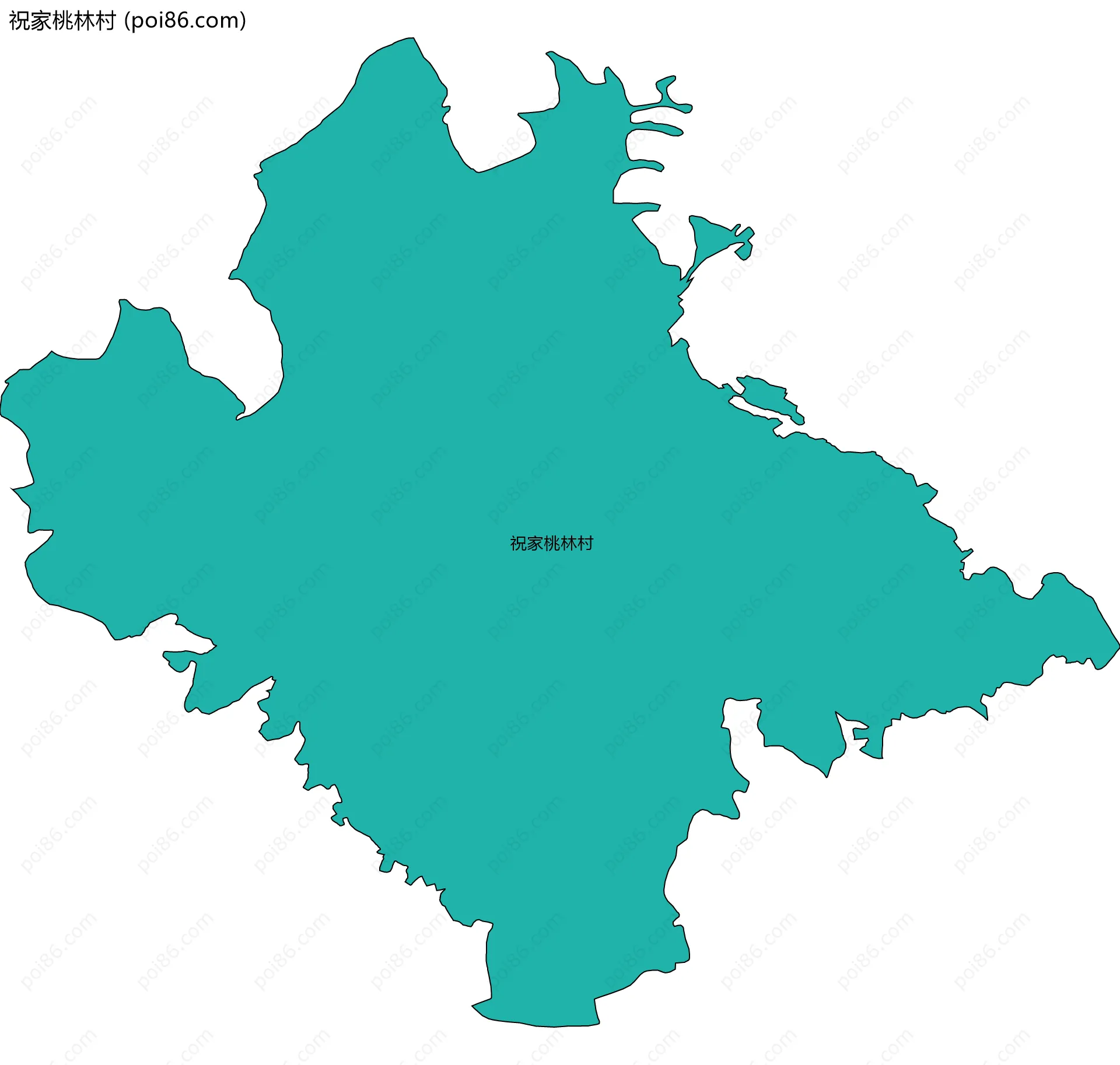 祝家桃林村边界地图