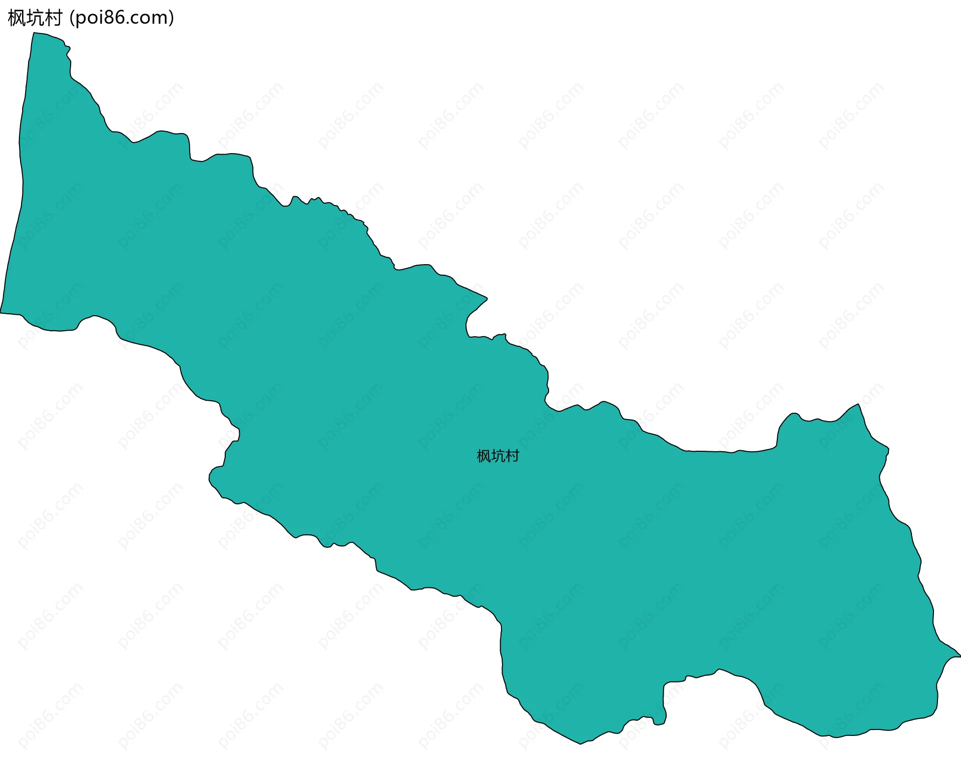 枫坑村边界地图