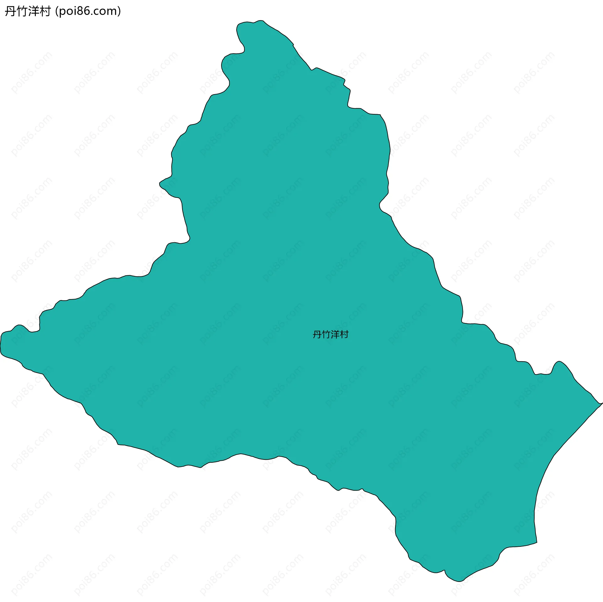 丹竹洋村边界地图