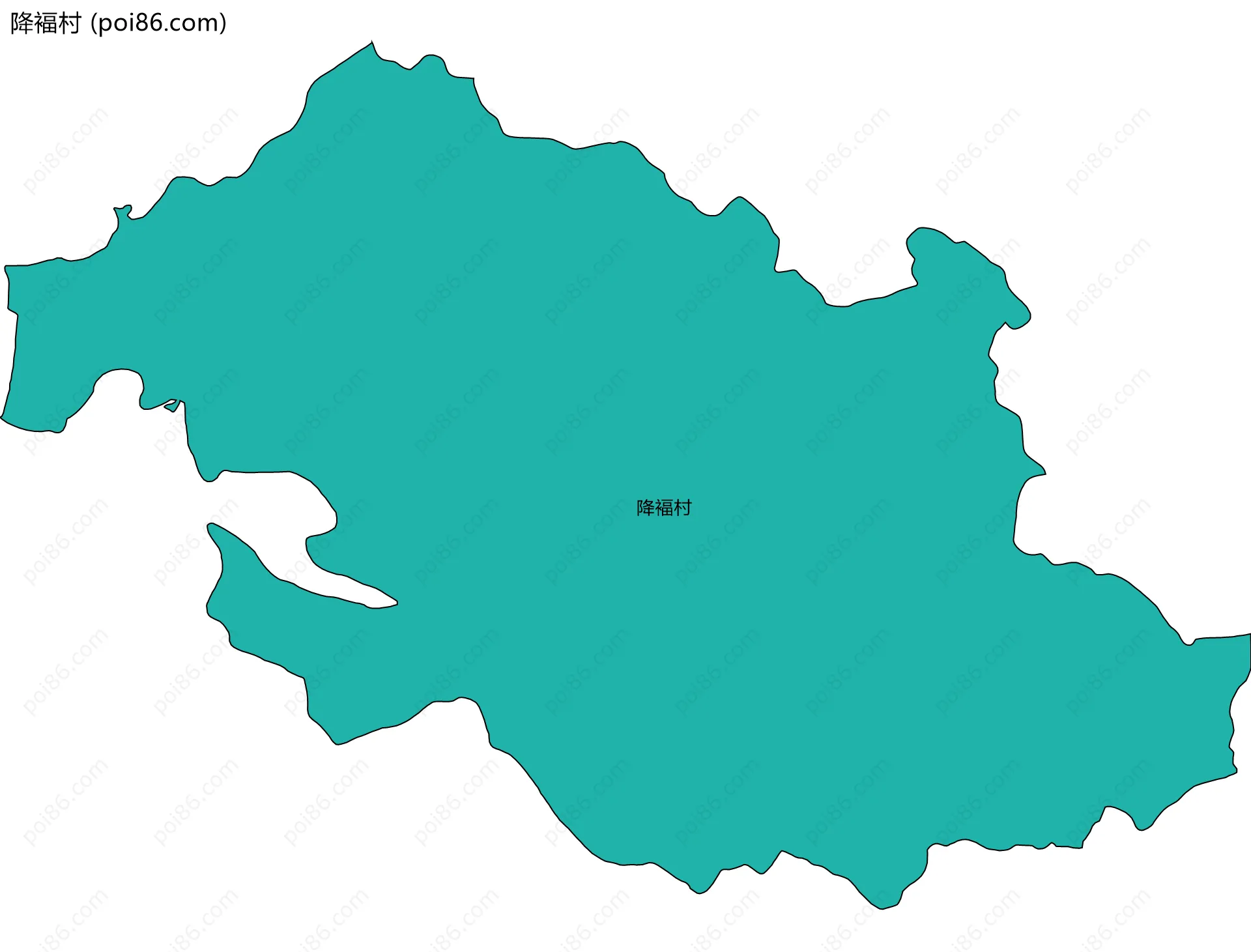 降褔村边界地图