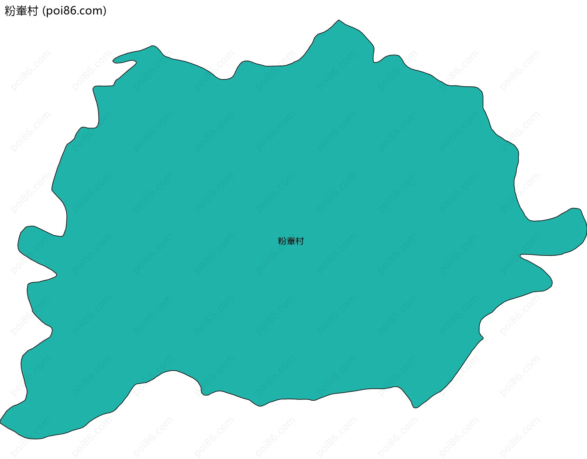 粉輋村边界地图