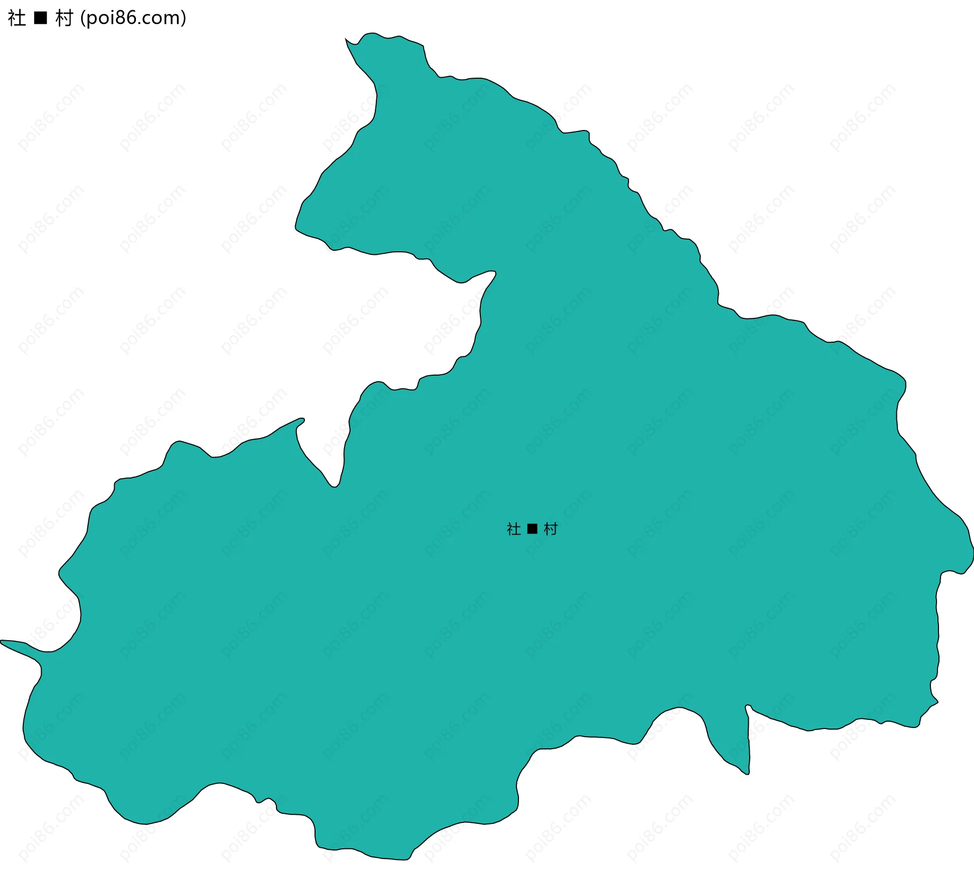 社村边界地图